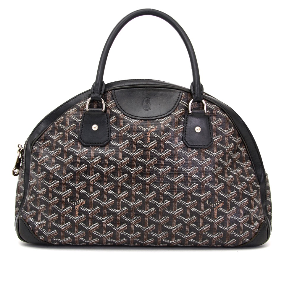 GOYARD SAINTE JEANNE GM CABAS HANDBAG IN MONOGRAM CANVAS BOWLING