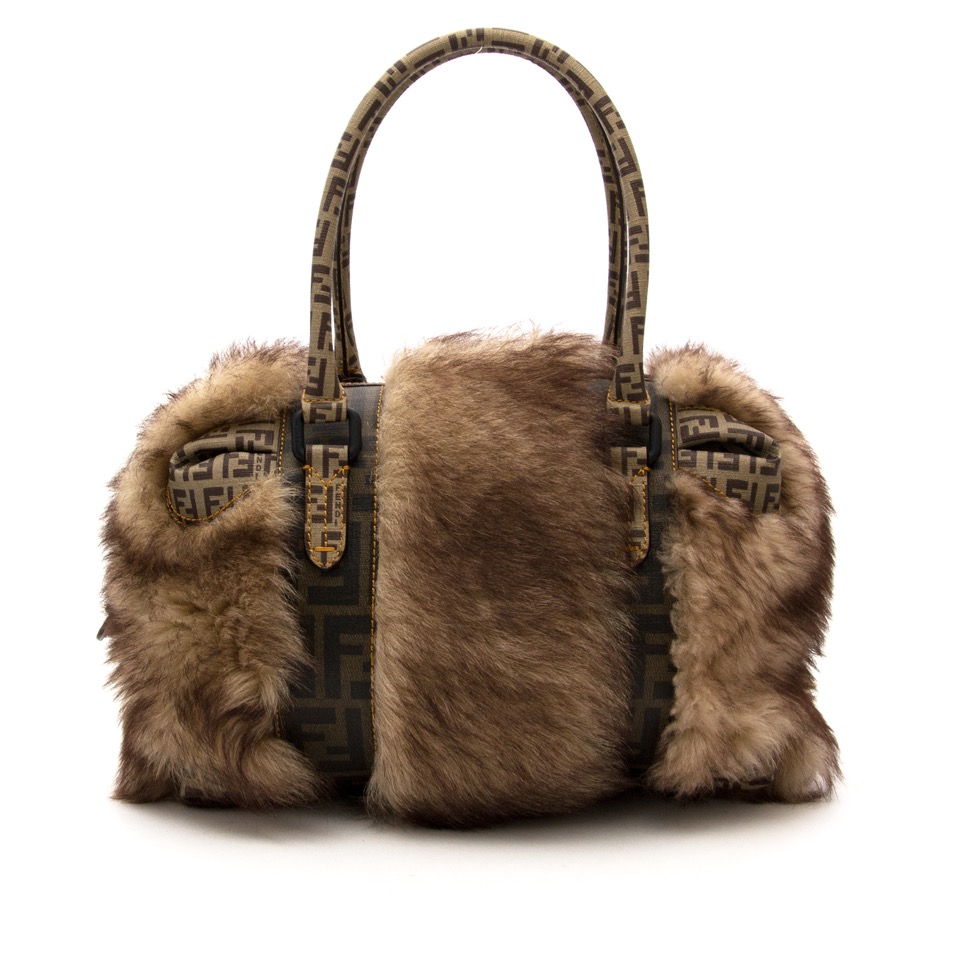 Fendi faux fur bag clearance
