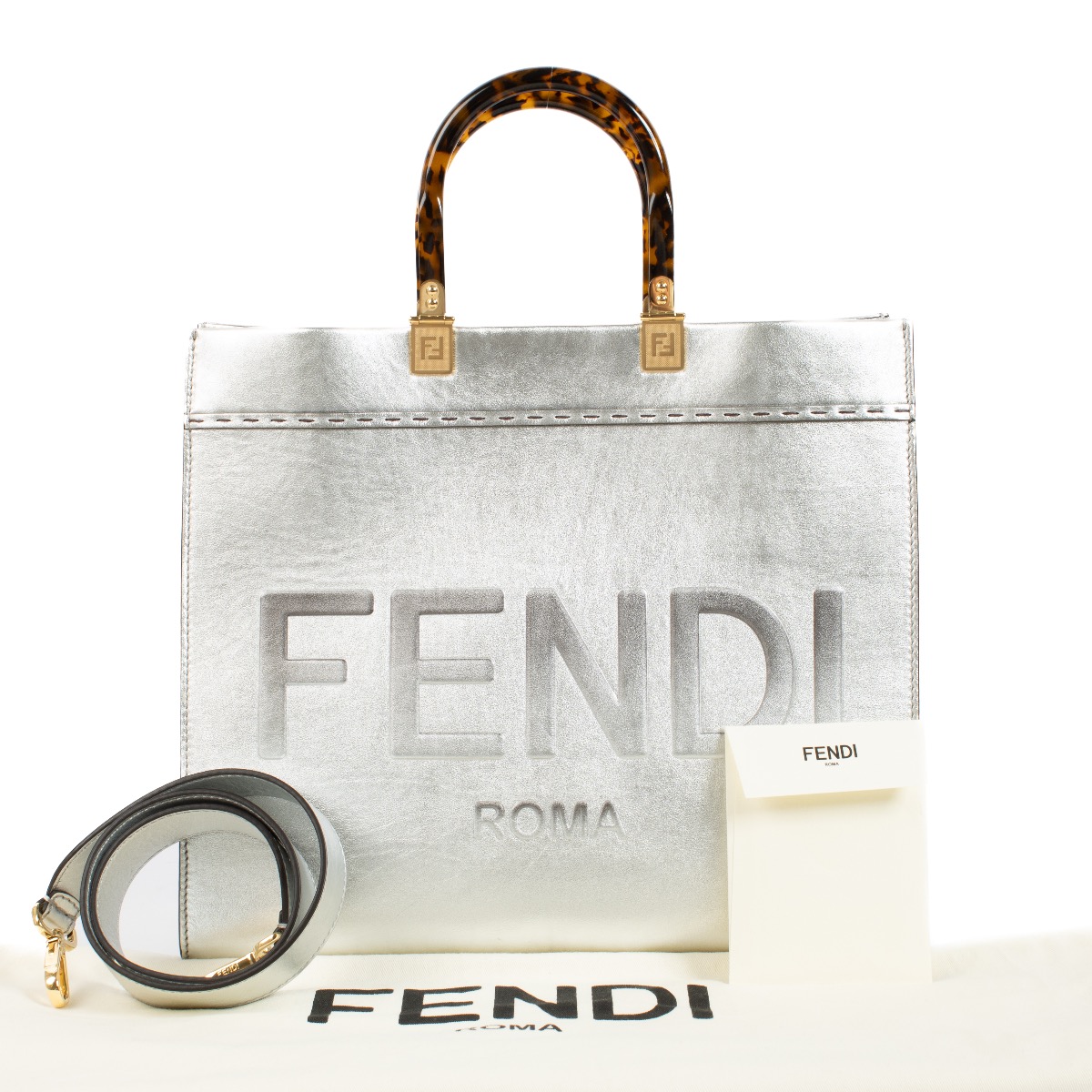 【関税＆送料込み】Fendi Top Handle Bags Fendi Medium Multicolor Kan I Leather Bag - Walmart.com