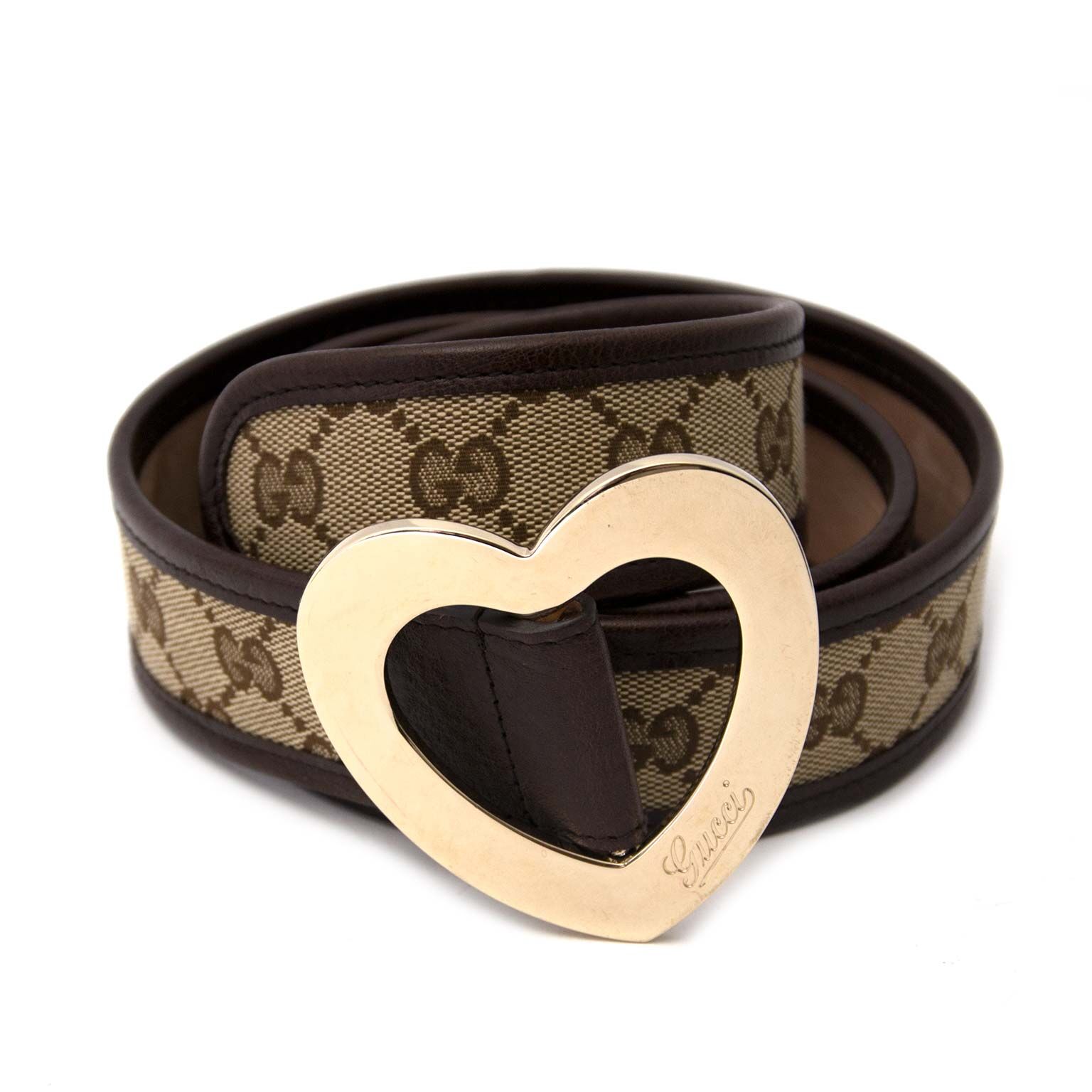 GUCCI Belts T.cm 95 Leather Brown ref.859477 - Joli Closet