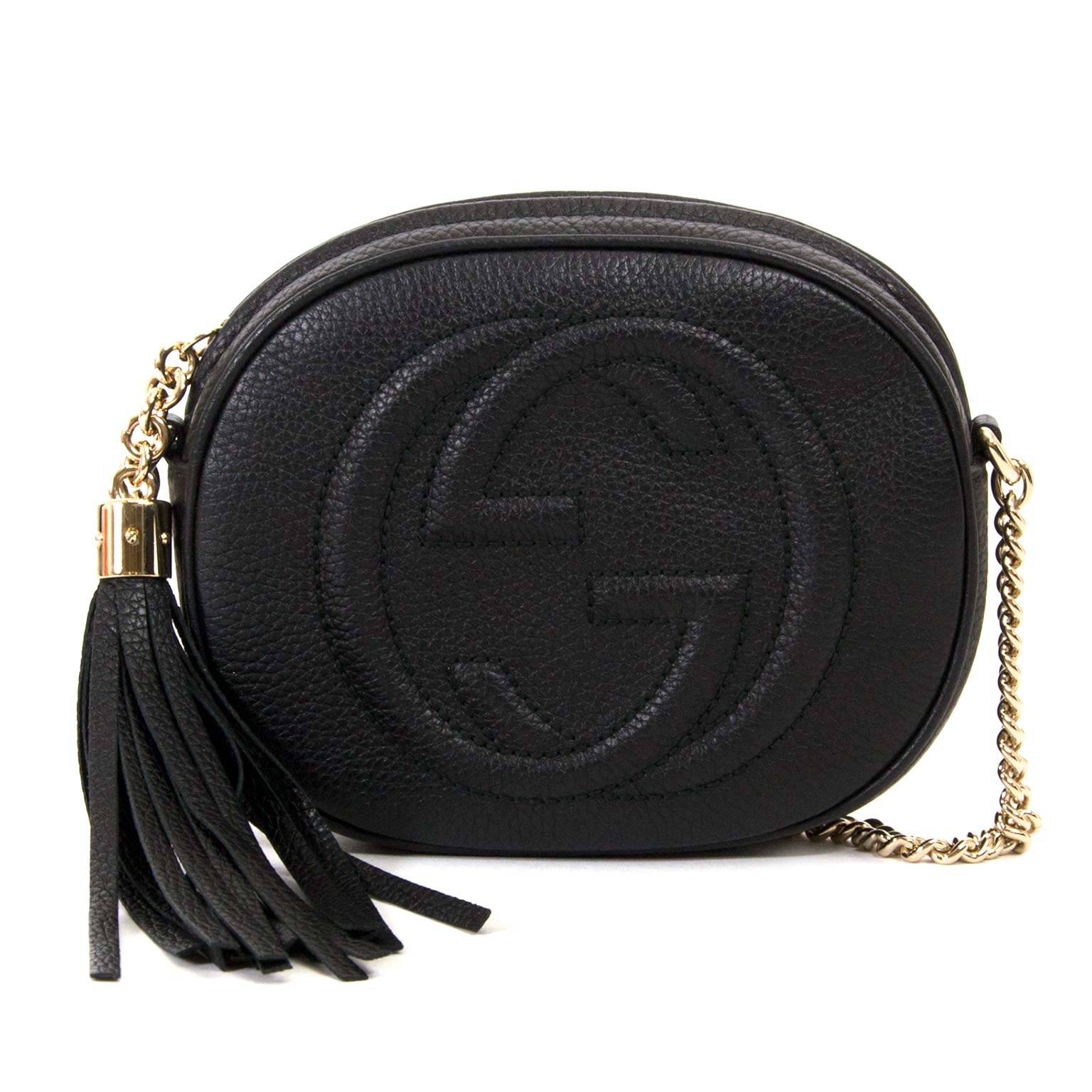 Gucci Black Leather Soho Mini Chain Crossbody Bag ○ Labellov ○ Buy and Sell  Authentic Luxury