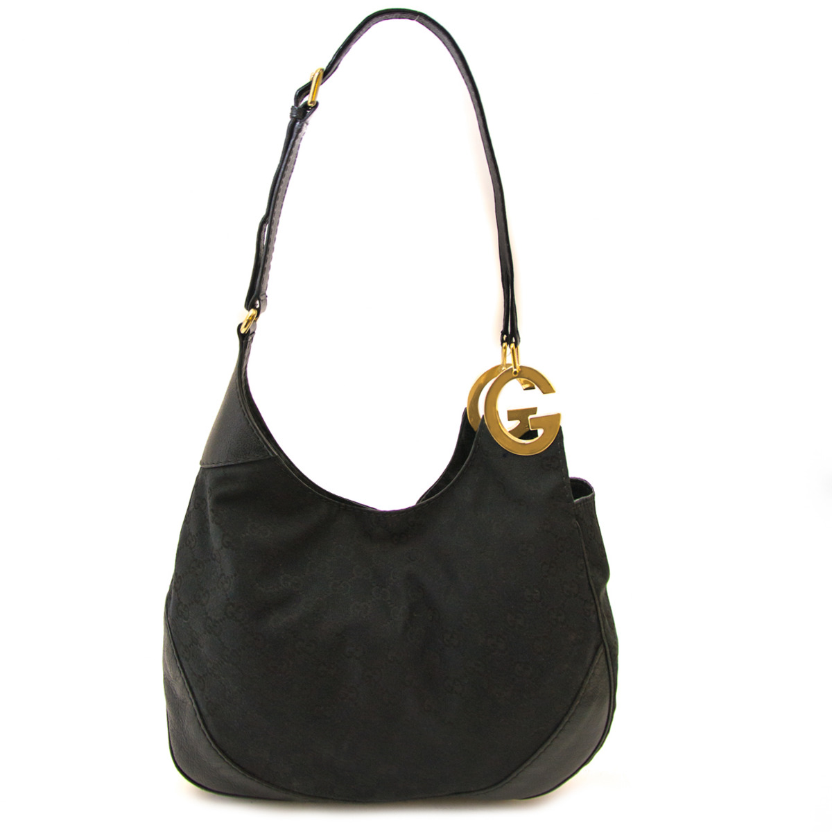 Hobo fabric handbag Gucci Black in Cloth - 35317492