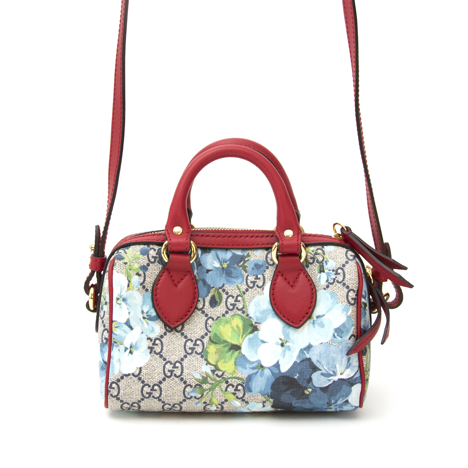 Gucci Mini Boston Bloom Supreme ○ Labellov ○ Buy and Sell