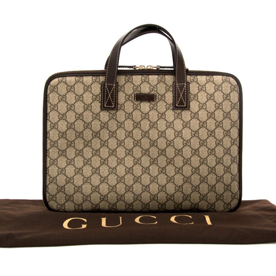 Gucci Monogram Laptop Case ○ Labellov ○ Buy and Sell Authentic