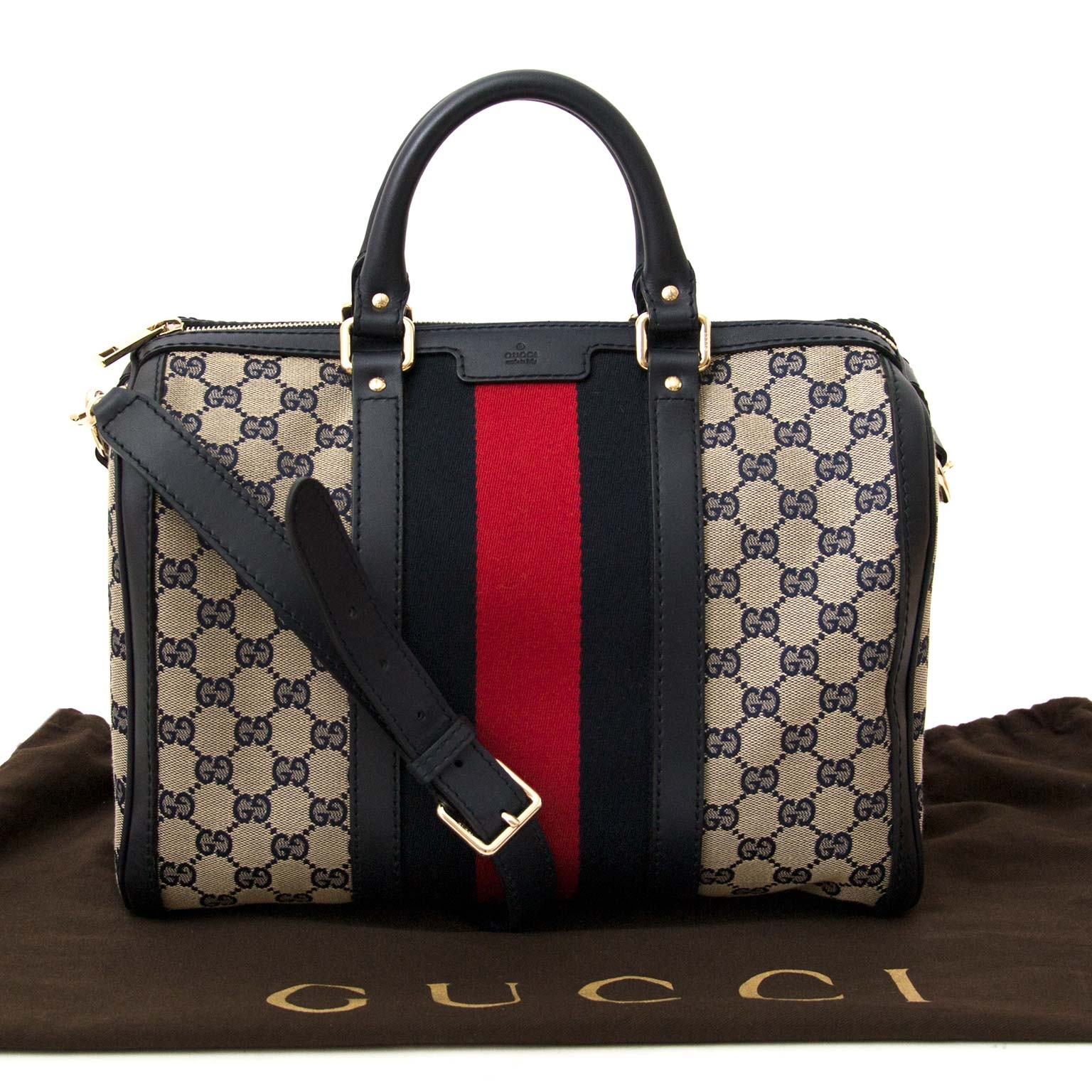 バッグ Vintage Gucci Web Stripe GG Boston Bag $_12.JPG?set_id=880000500F