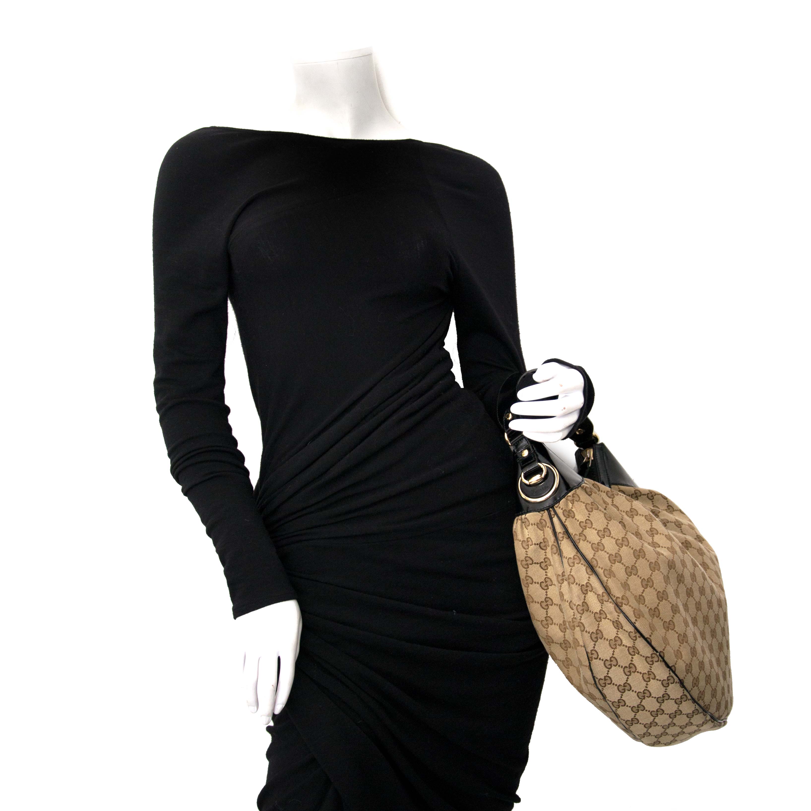 Gucci Monogram Hobo Bag ○ Labellov ○ Buy and Sell