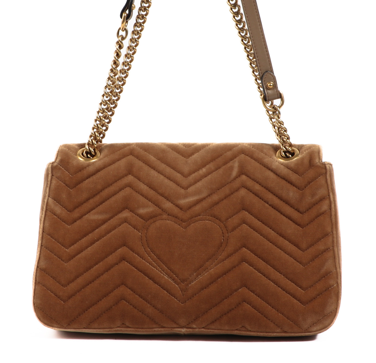 Gg marmont medium velvet shoulder bag top
