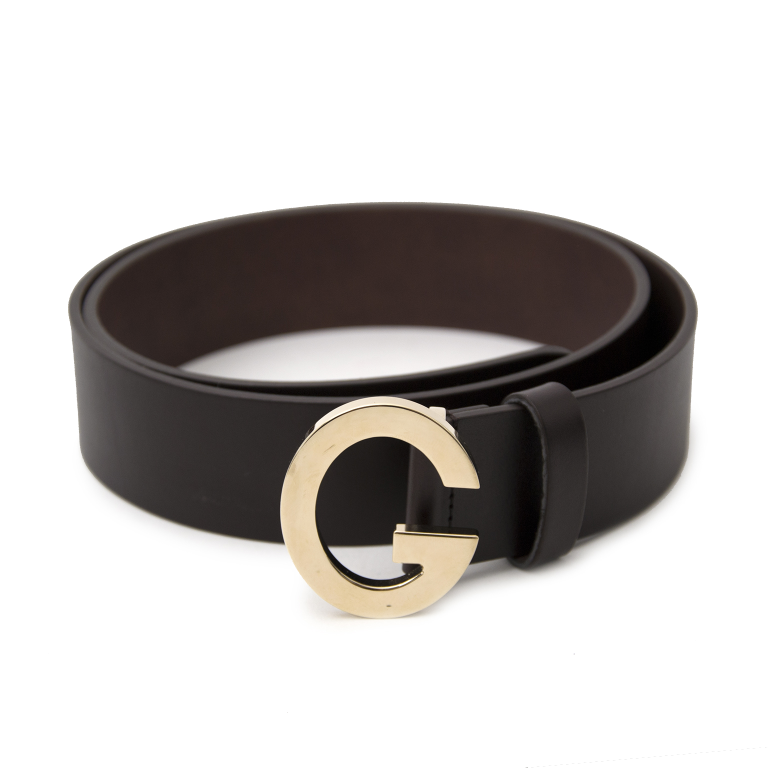 Gucci Brown G Buckle Belt Labellov Buy and Sell Authentic Luxury