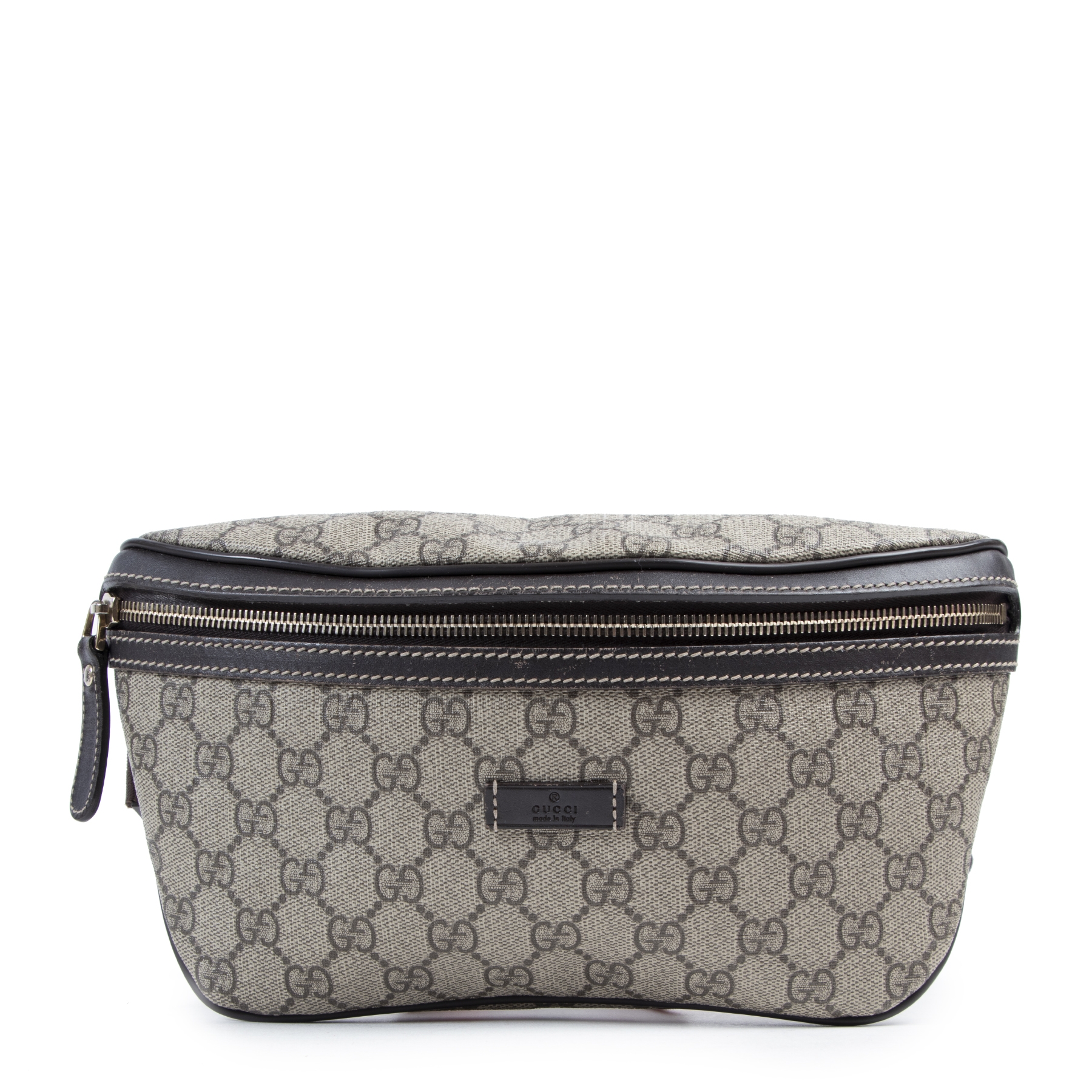 GG Supreme Canvas Belt Bag in Beige - Gucci