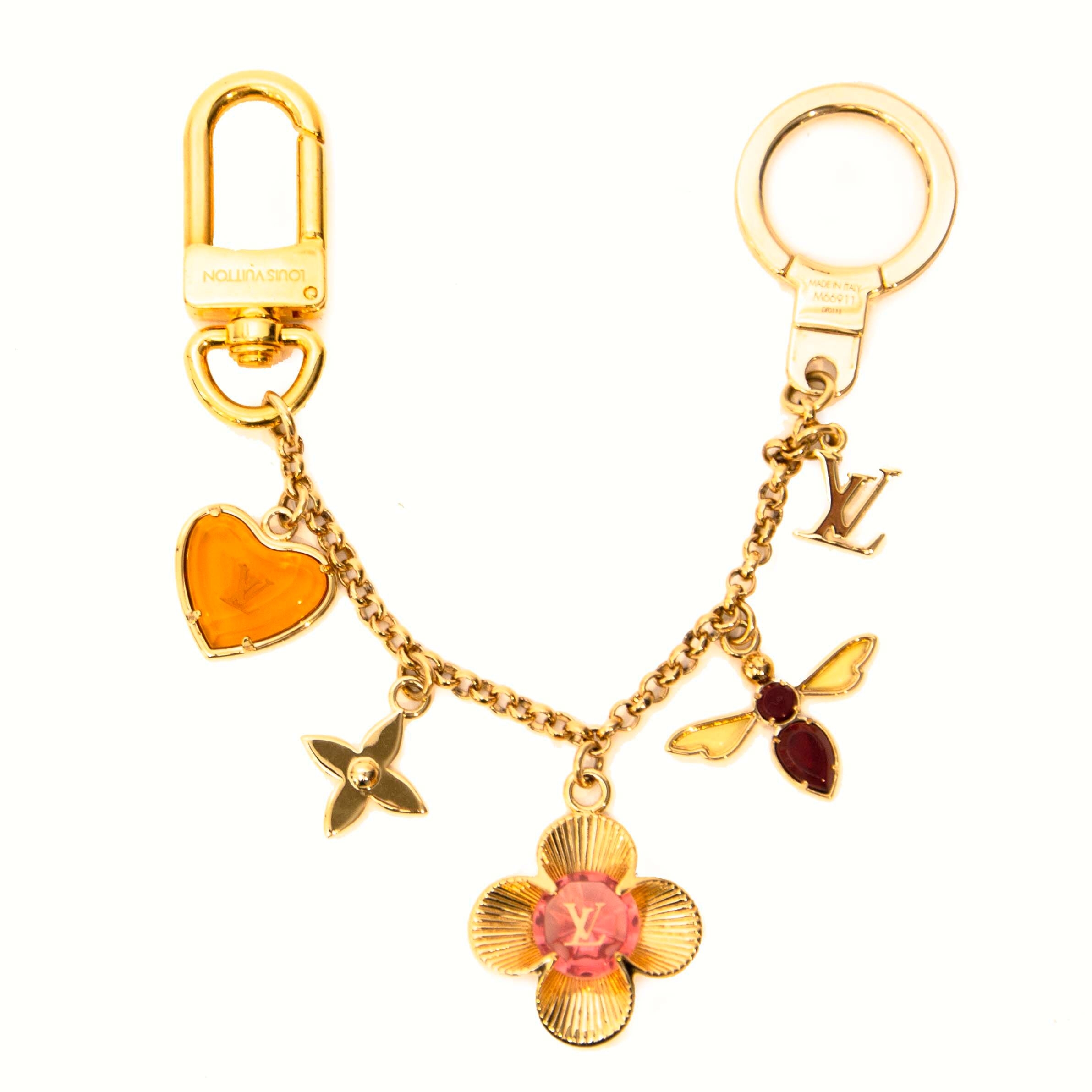 Louis Vuitton BLOOMING FLOWERS BB BAG CHARM AND KEY HOLDER 5 inches/13cm  M63085