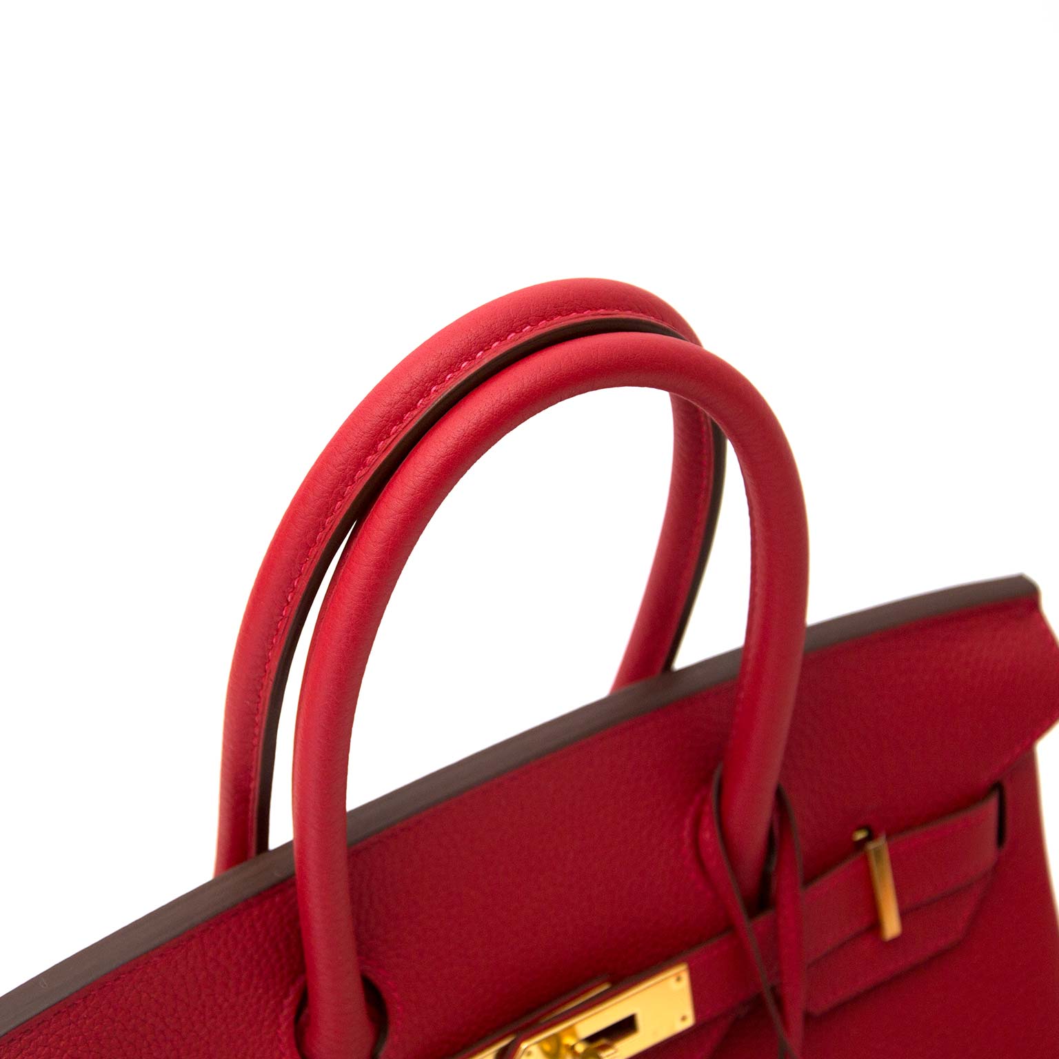 Hermes Ostrich Birkin 30 Rouge Vif ghw ○ Labellov ○ Buy and Sell Authentic  Luxury