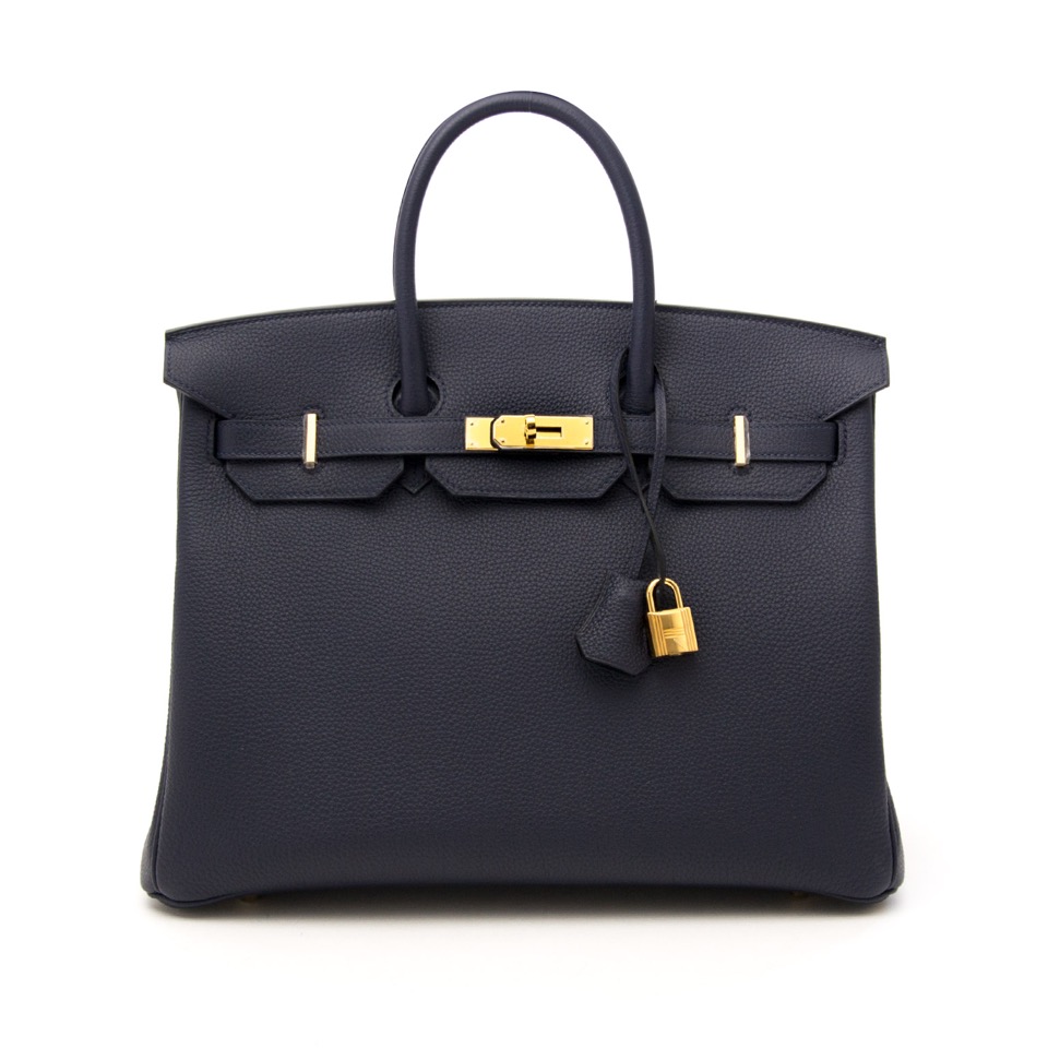 Brand New Hermes Birkin 35 Bleu Nuit Togo ○ Labellov ○ Buy and Sell  Authentic Luxury