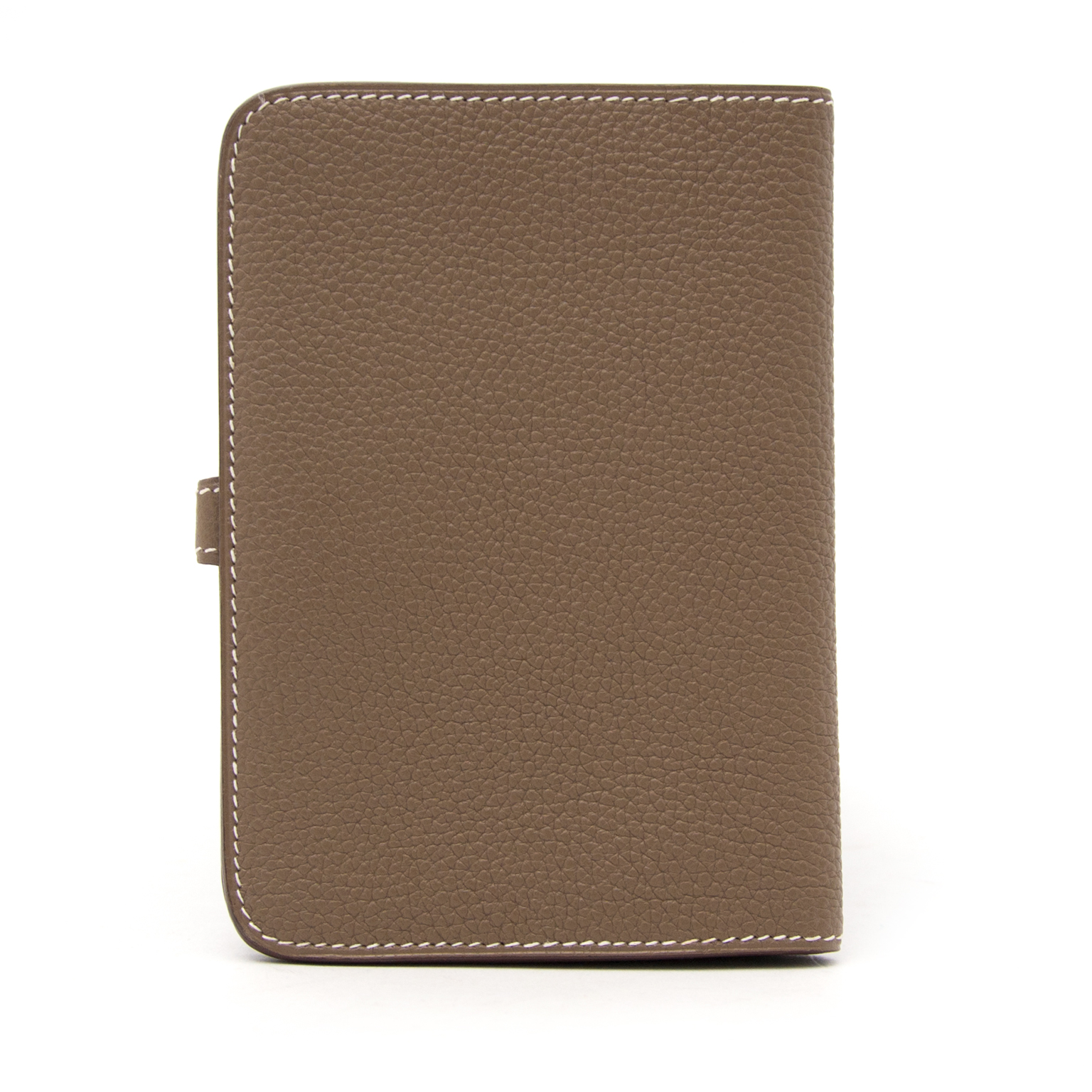 Hermès Etoupe Dogon Compact Shadow Togo Wallet ○ Labellov ○ Buy