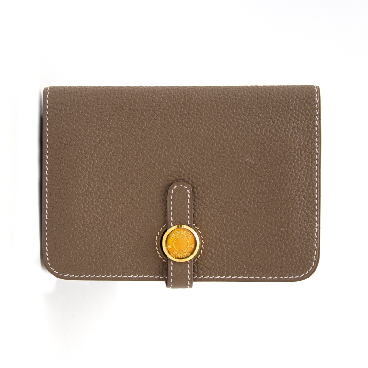 人気☆彡{HERMES} Portefeuille New H Passant Compact Etoupe New H Passant Compact wallet | Hermès USA