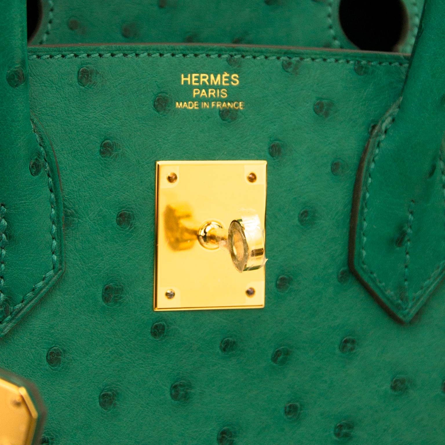 Hermès Birkin 30 Ostrich Vert Vertigo