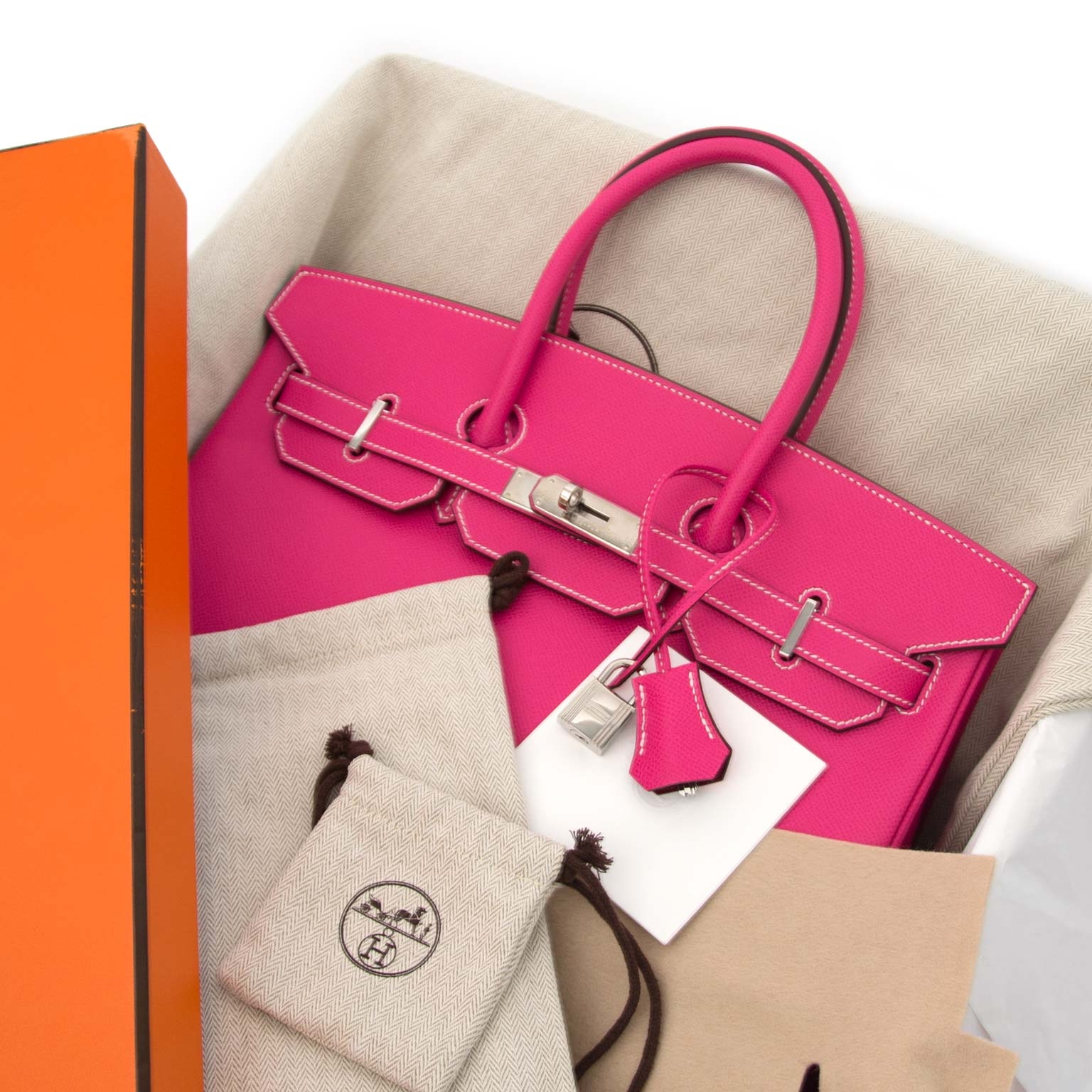 Hermès Birkin 35 Candy Collection Rose Tyrien and Rubis Epsom Palladiu