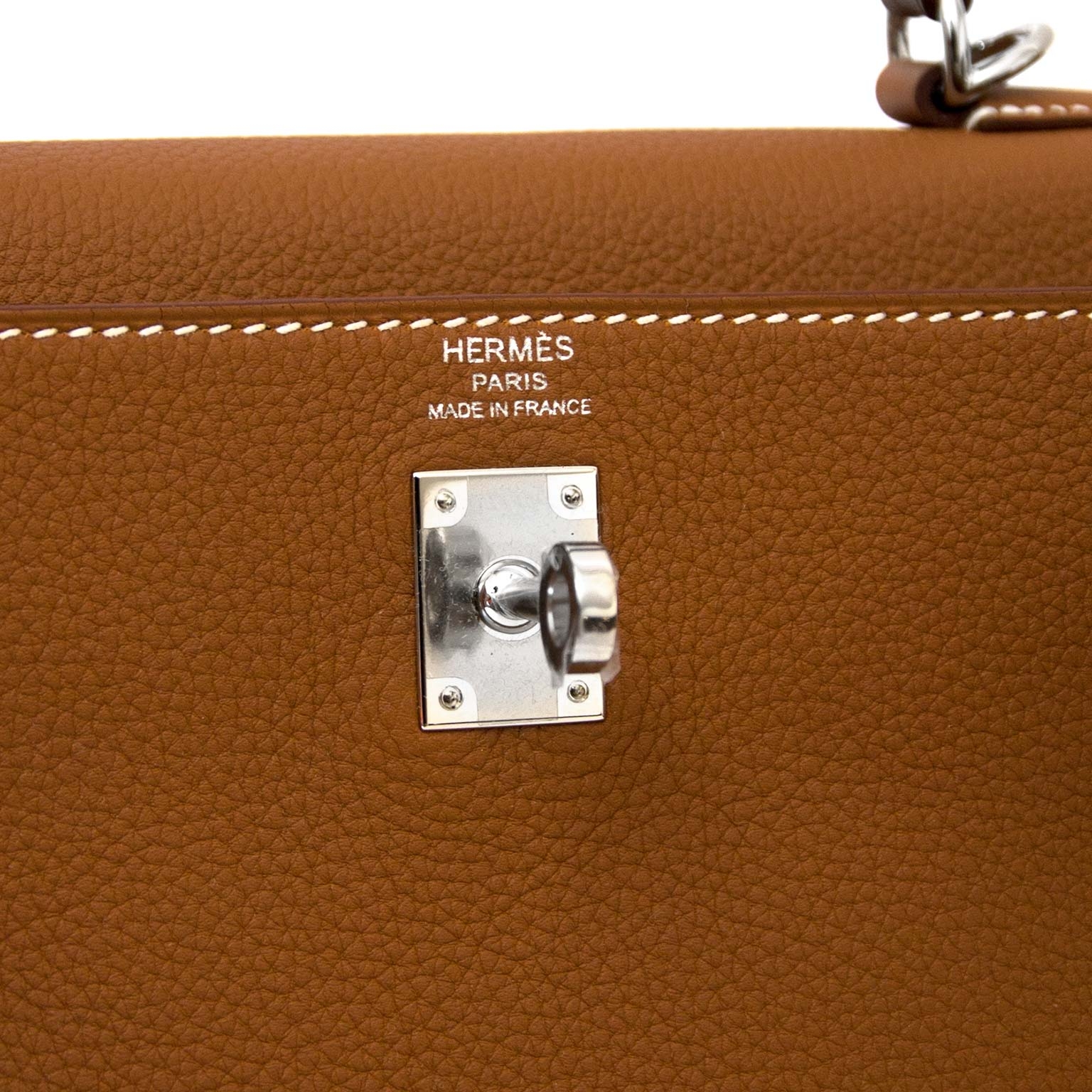 Hermès Kelly Depeches 25 Gold Togo Palladium Hardware – The Luxury Shopper