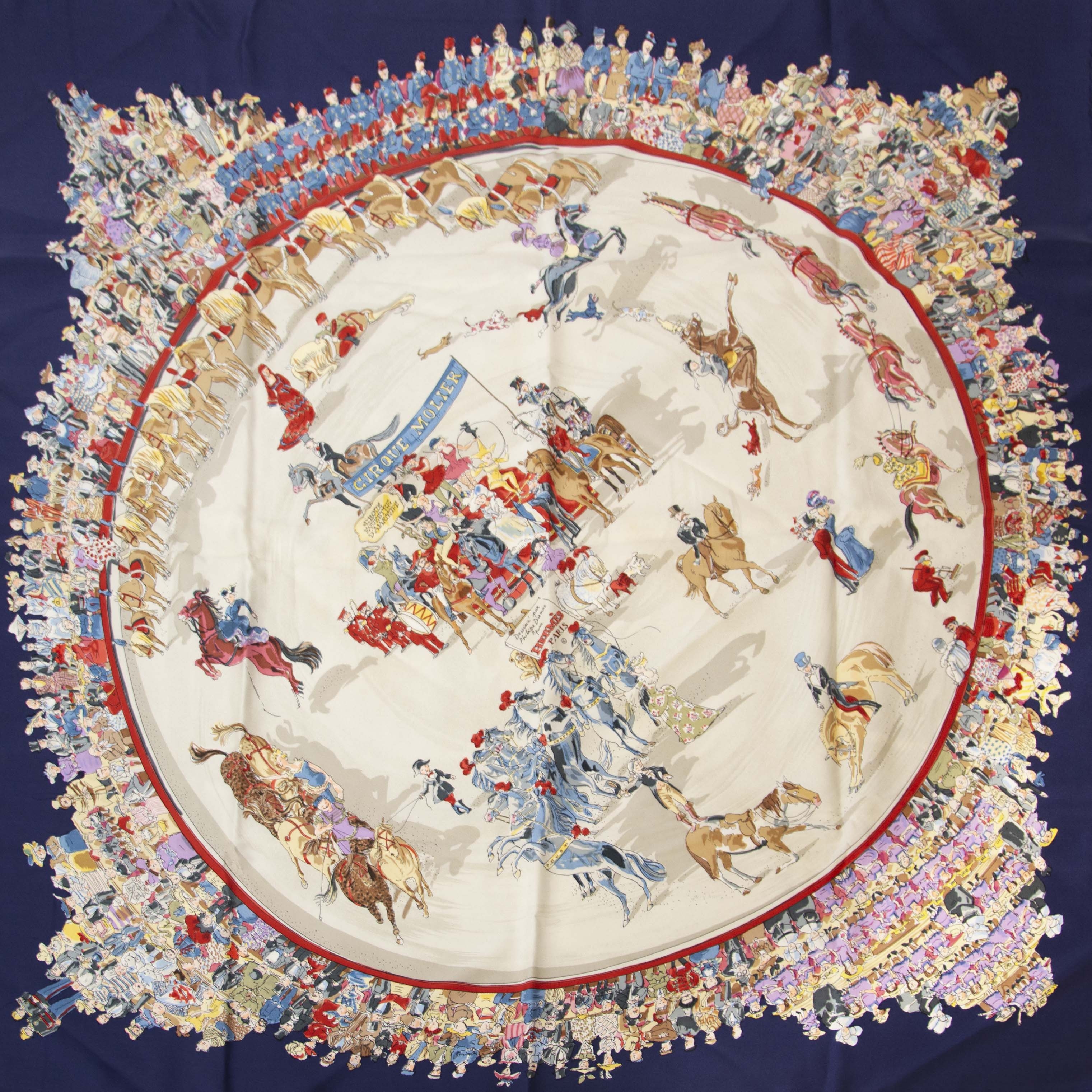 Hèrmes Carré Cirque Molier ○ Labellov ○ Buy and Sell Authentic