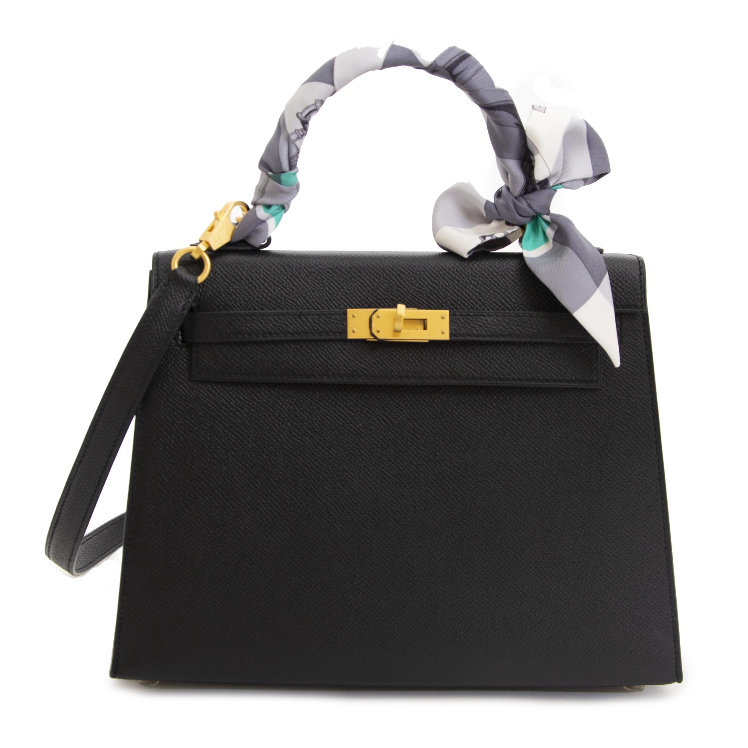 Kelly 28 black epsom ghw sales