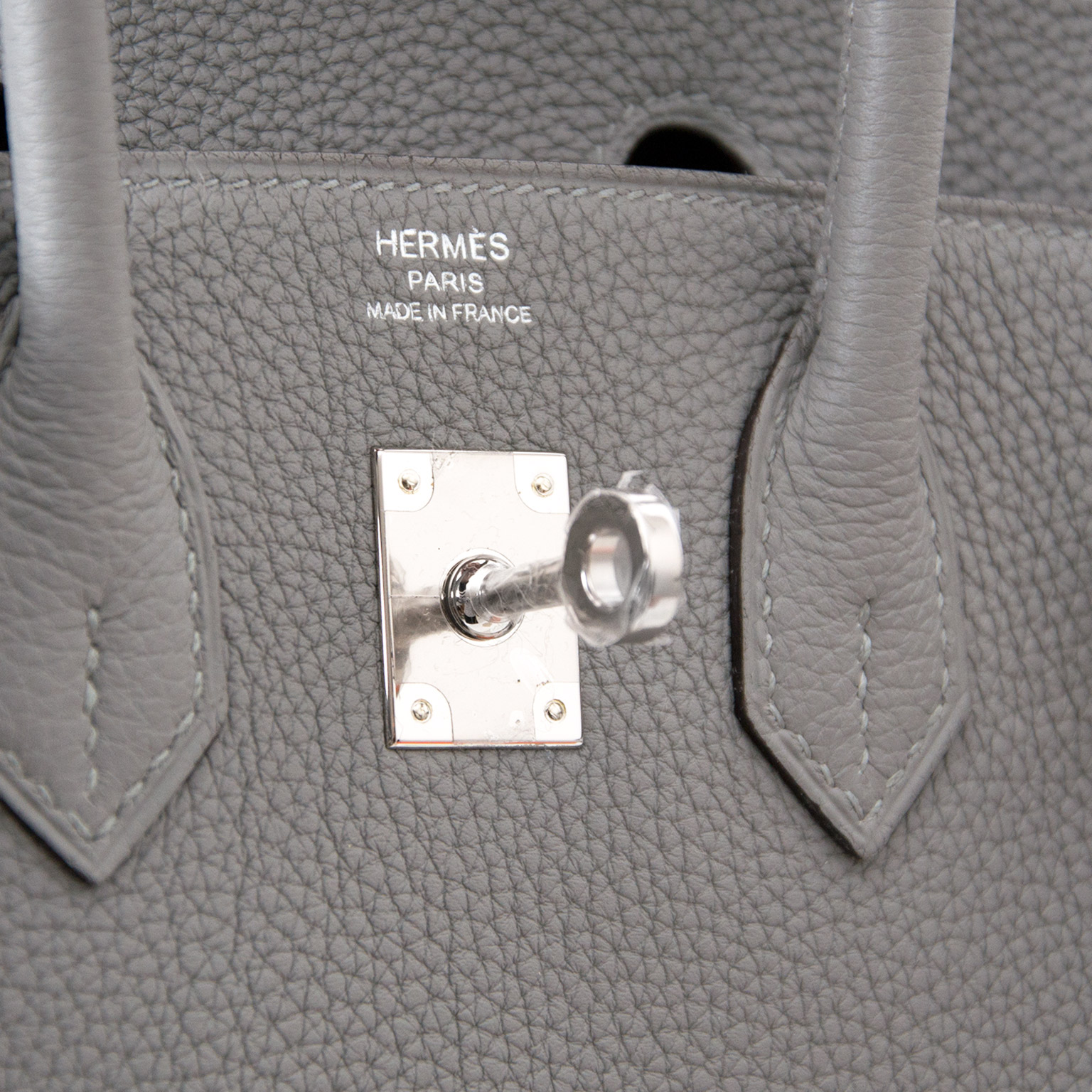 Hermes Birkin 25 Gris Mouette Togo Palladium Hardware #X - Vendome Monte  Carlo