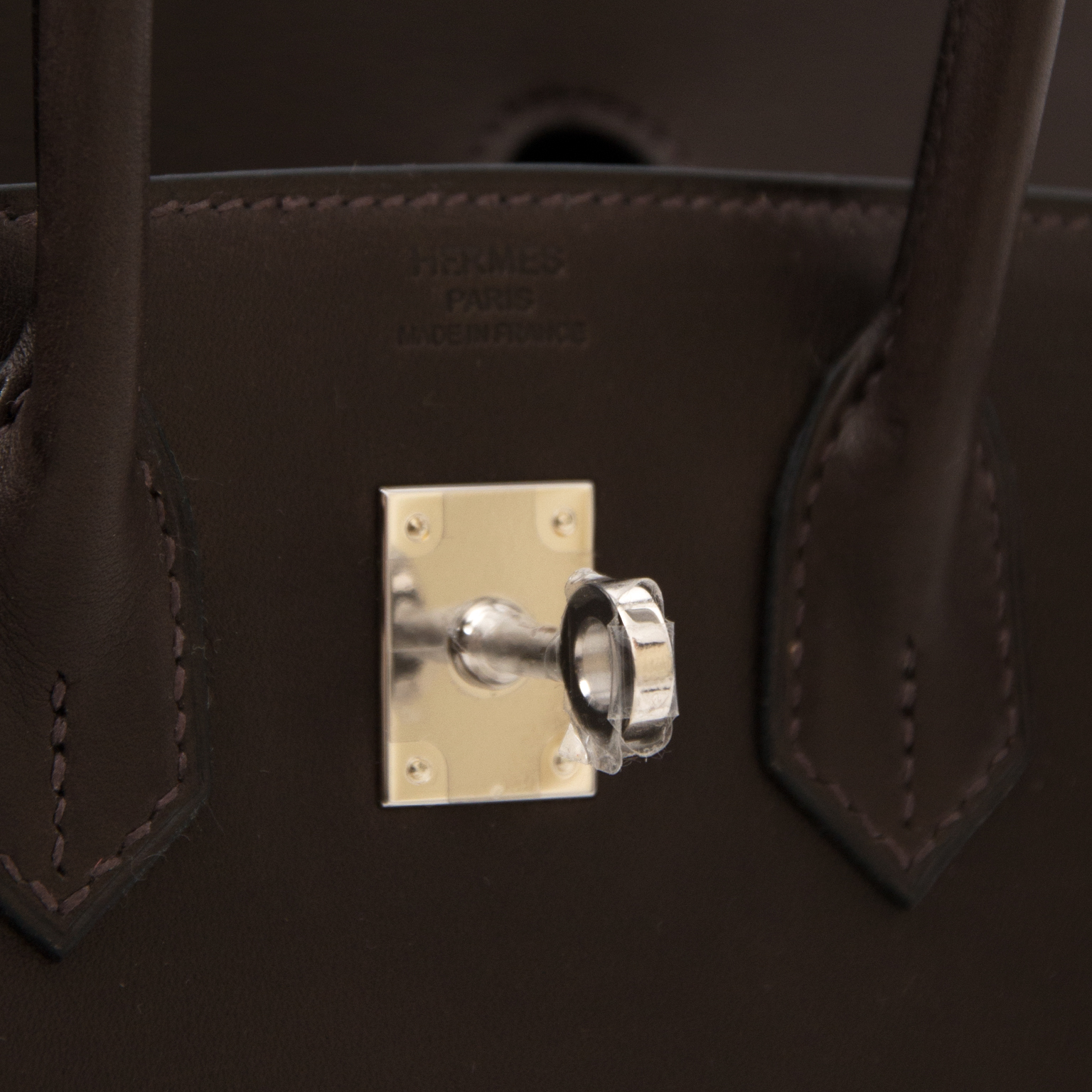 Hermès Birkin 25 Ebene Barenia With Gold Hardware