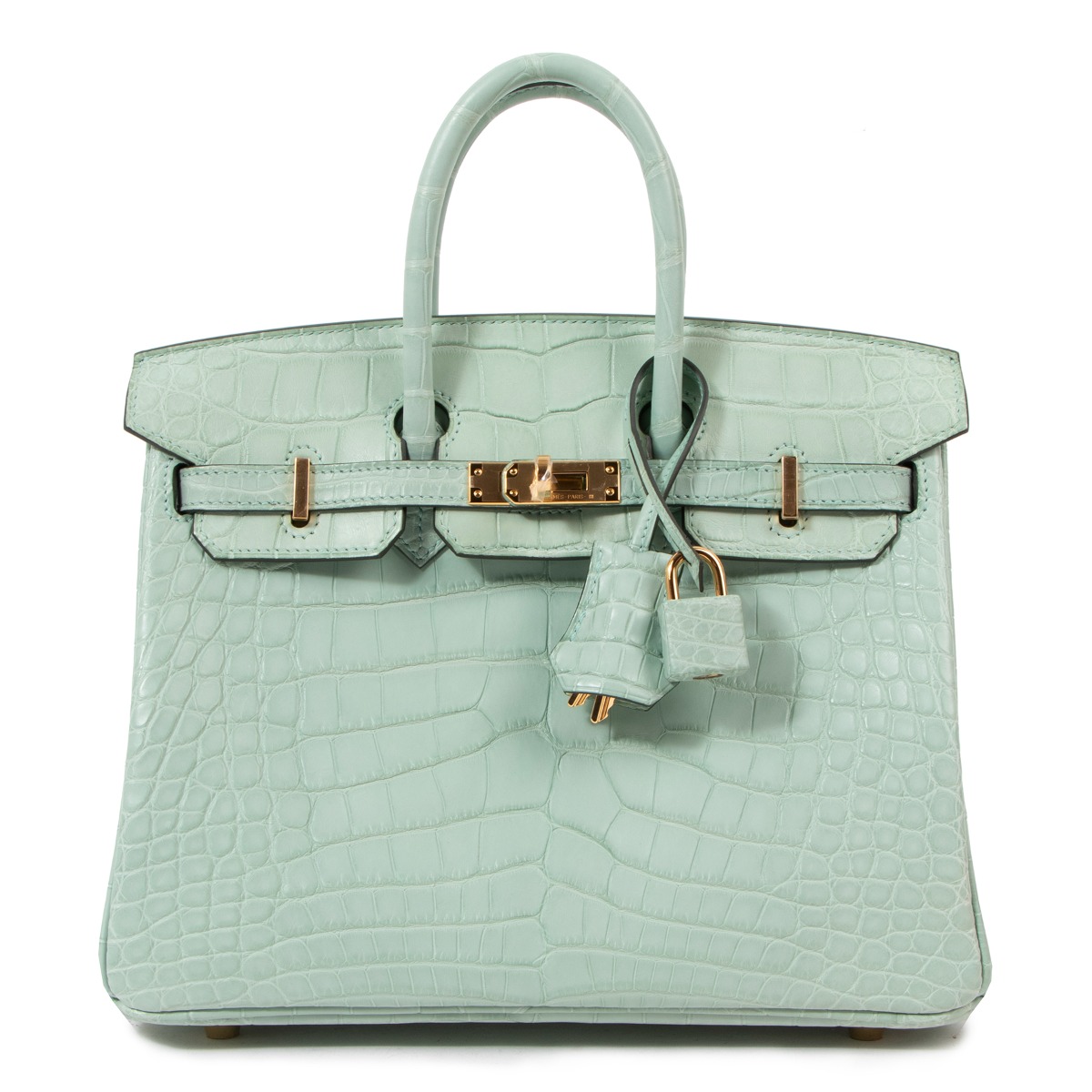 Hermès Birkin 25 Matte Alligator Vert d'Eau