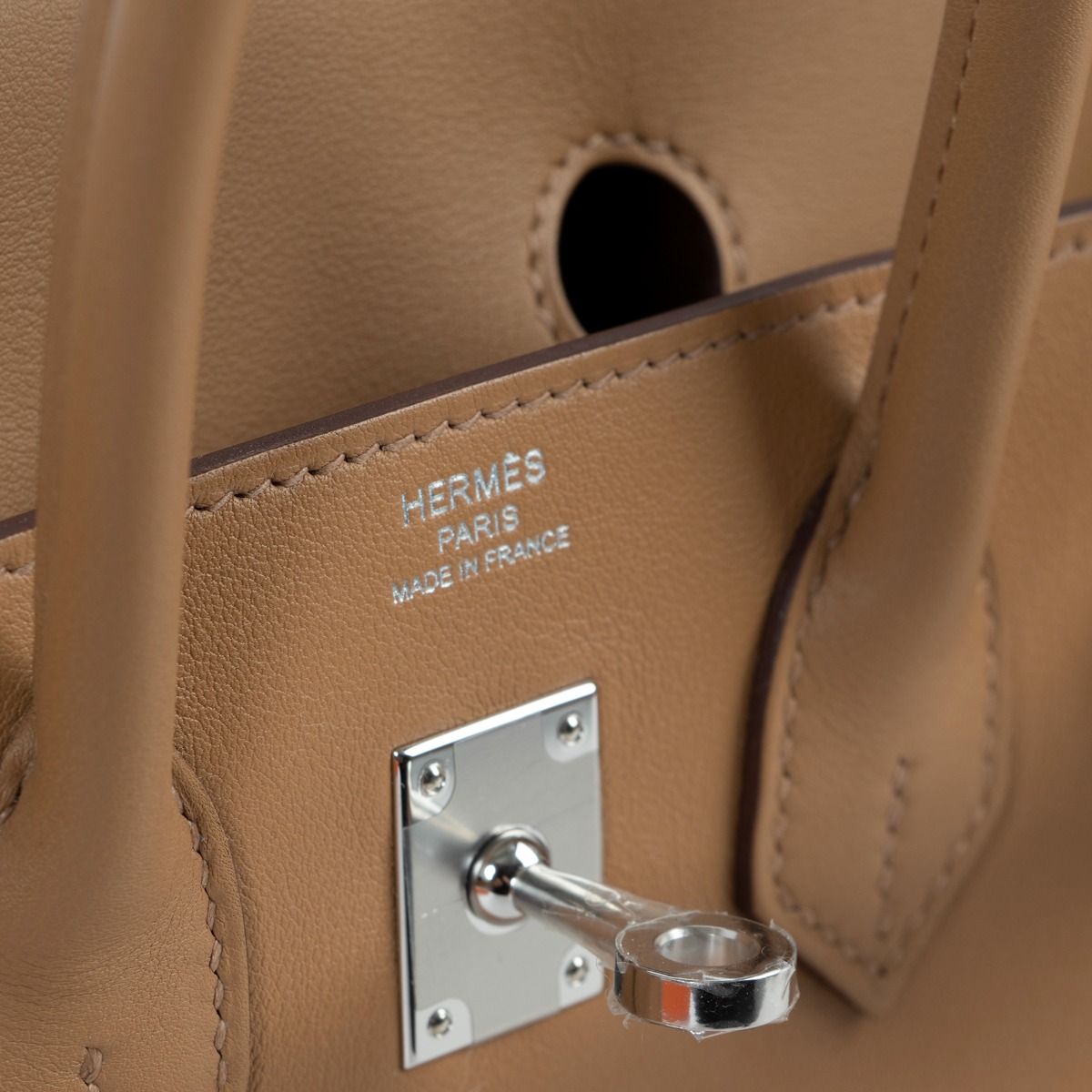[Pre-order] Hermes Limited Edition Birkin 25 In & Out Biscuit Color Swift  Leather Palladium Hardware