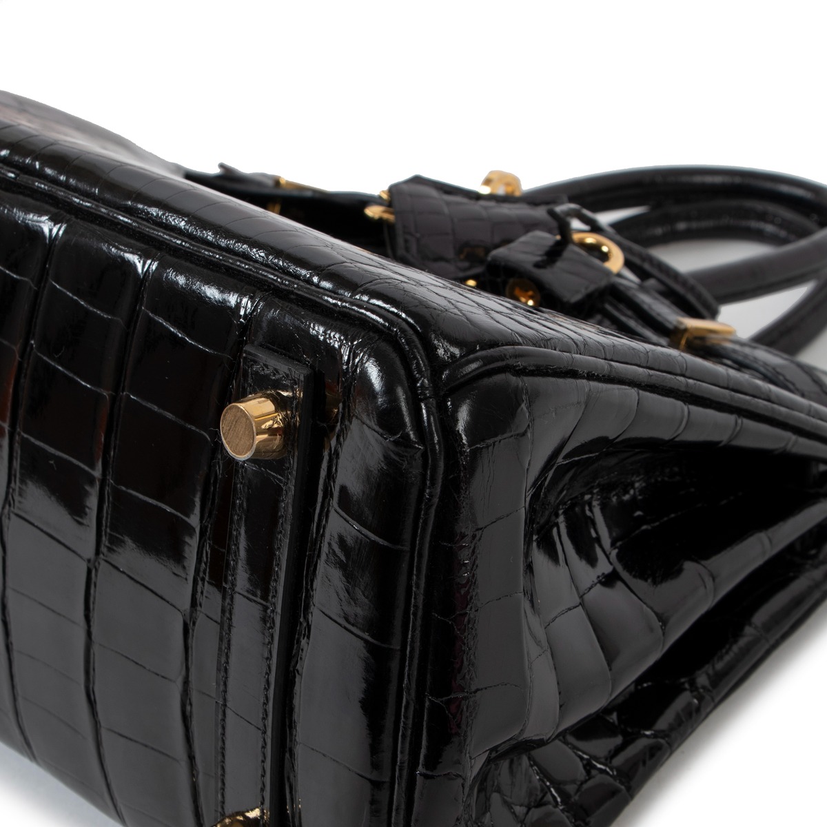 Hermès Birkin 25 Noir (Black) Crocodile Niloticus Lisse Gold Hardware — The  French Hunter