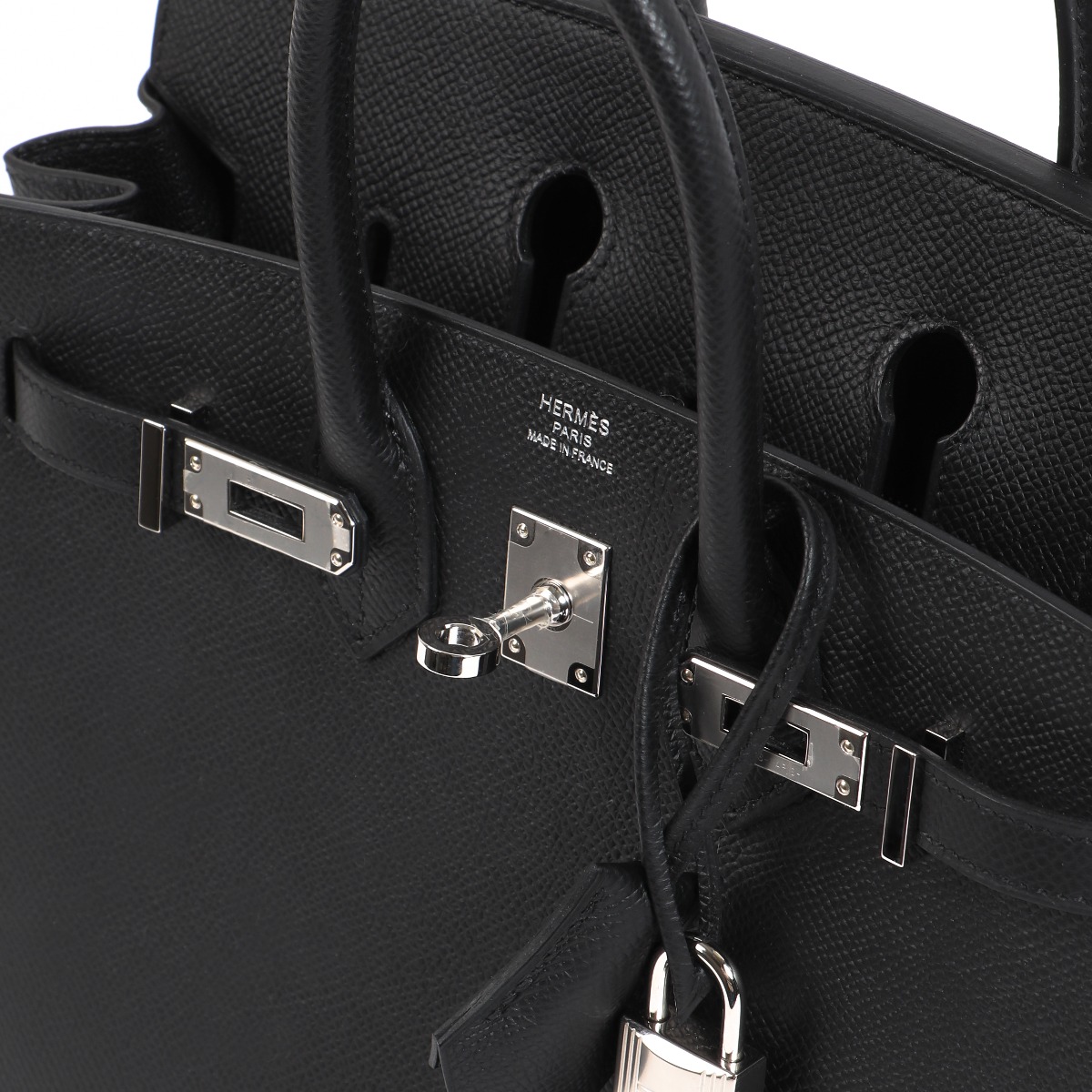 Hermès Birkin 25 Black Epsom Palladium Hardware ○ Labellov ○ Buy and Sell  Authentic Luxury
