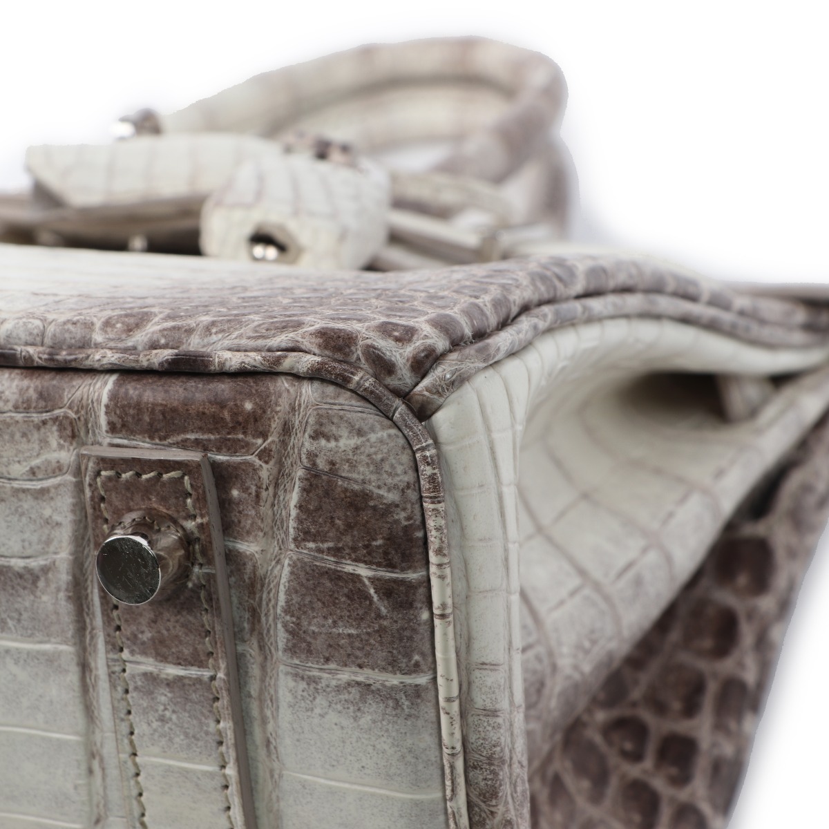 Hermès Birkin 25 Niloticus Crocodile Himalaya Blanc | SACLÀB