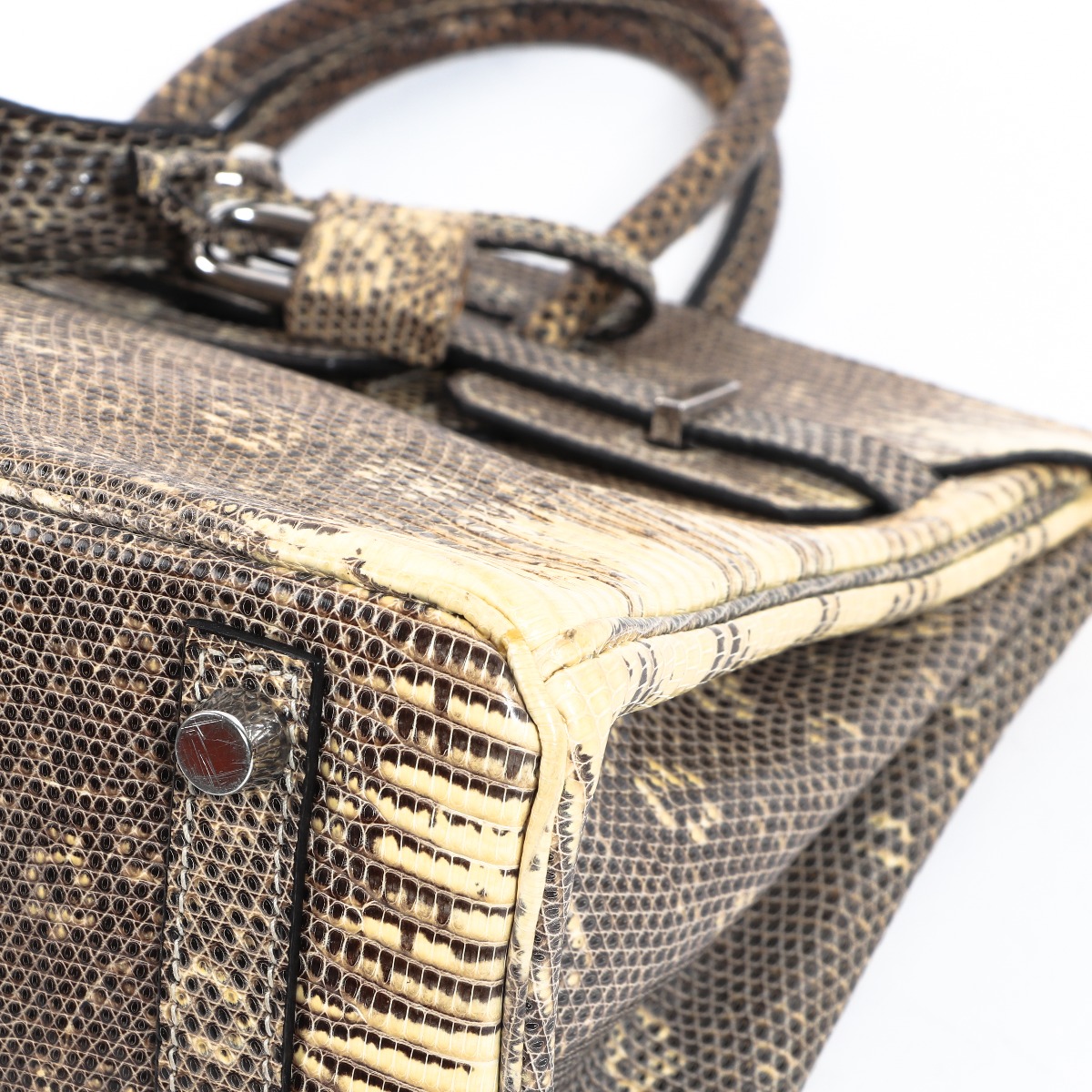 Hermes Birkin 25 Bag Ombre Lizard Palladium Hardware Holy Grail Bag –  Mightychic