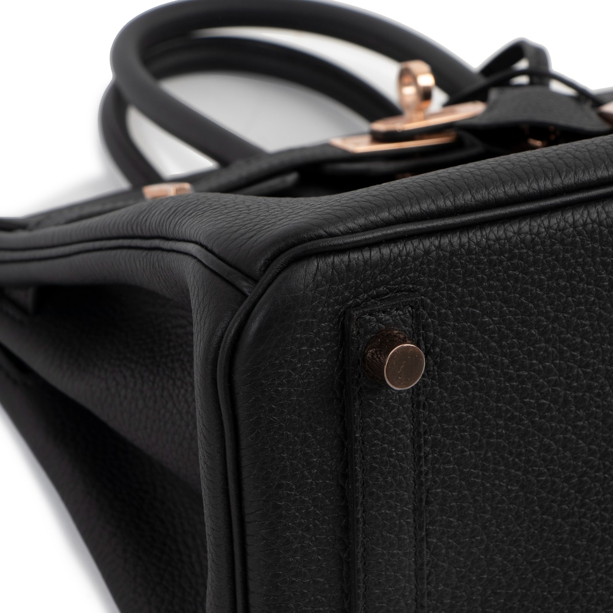 Hermès Birkin 25 Black Togo Rose Gold Hardware - Luxury Shopping