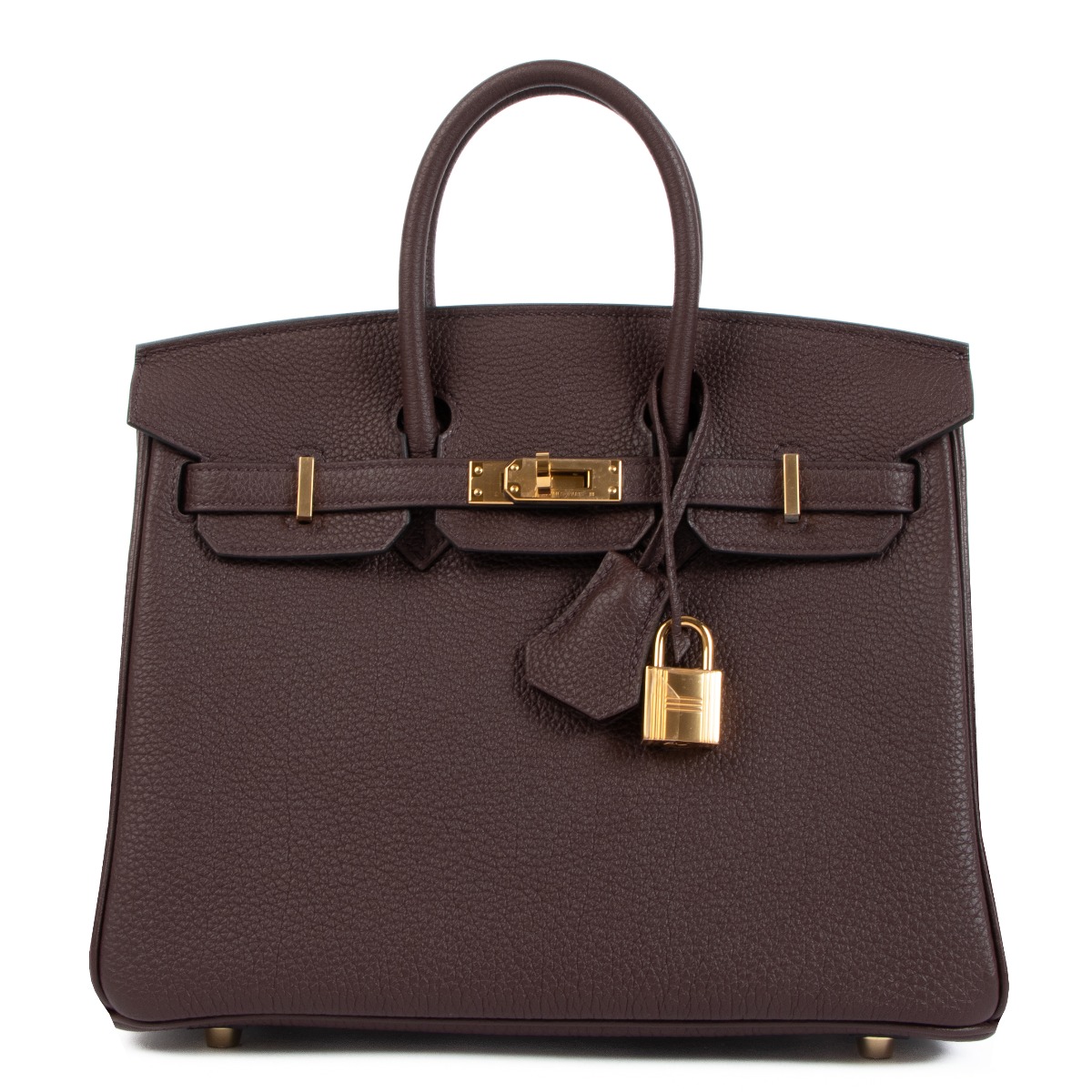 Hermes birkin 25 0G Rouge Sellier togo leather SHW Stamp Z