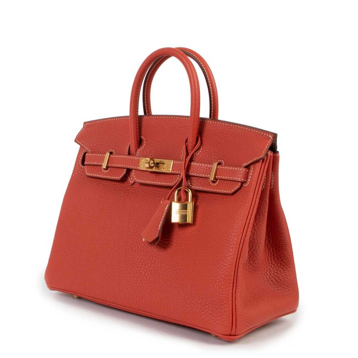 Hermès Birkin 25 Veau Togo Sanguine GHW ○ Labellov ○ Buy and Sell Authentic  Luxury