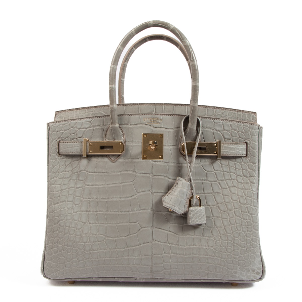 Hermès HSS Birkin 30 Gris Perle Alligator PBHW ○ Labellov ○ Buy