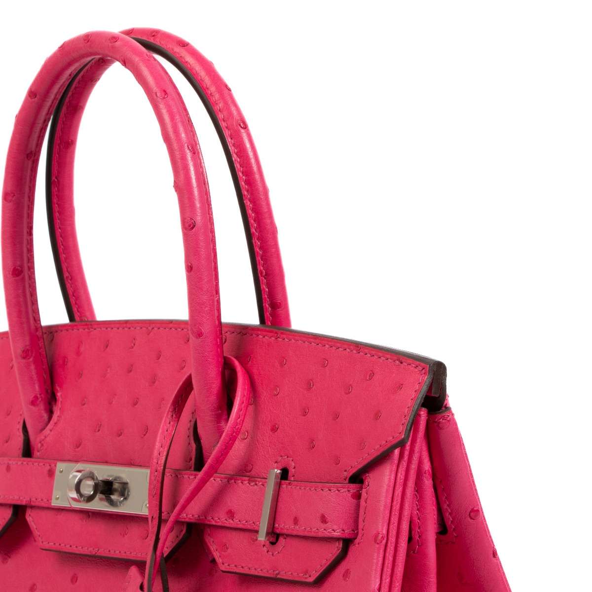 Hermès Rose Tyrien Ostrich Birkin 30 PHW, myGemma