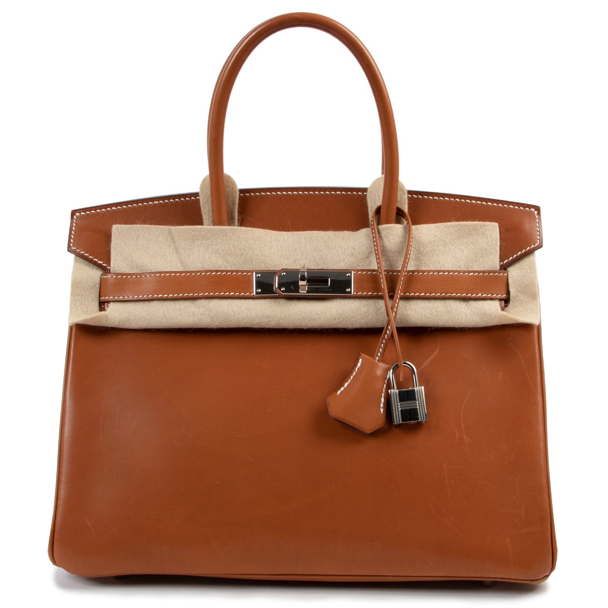 Hermes fauve barenia leather sales