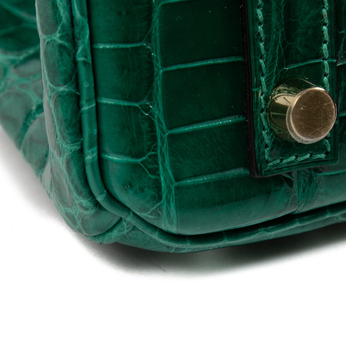 Hermès Birkin 30 Vert Emeraude Shiny Niloticus Crocodile GHW