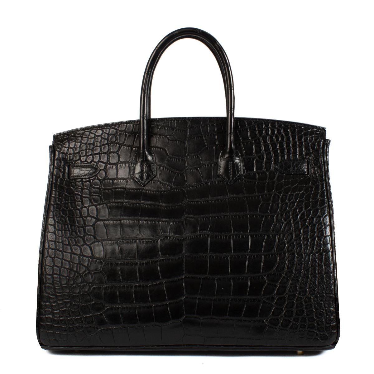 Hermes Birkin 35 Black Mat Alligator Labellov Buy and Sell Authentic Luxury