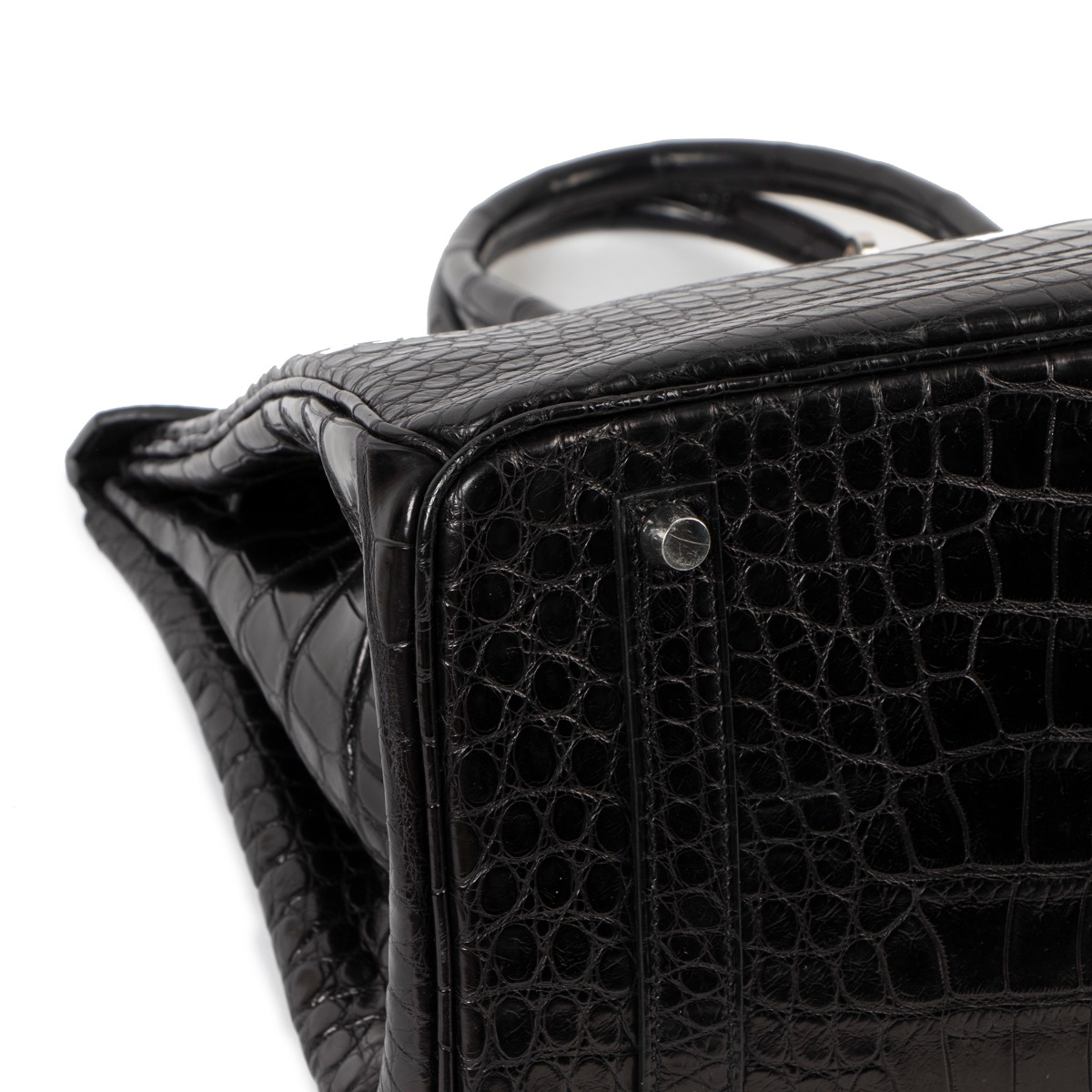 Hermès Birkin 35 Alligator Beton Bag PHW