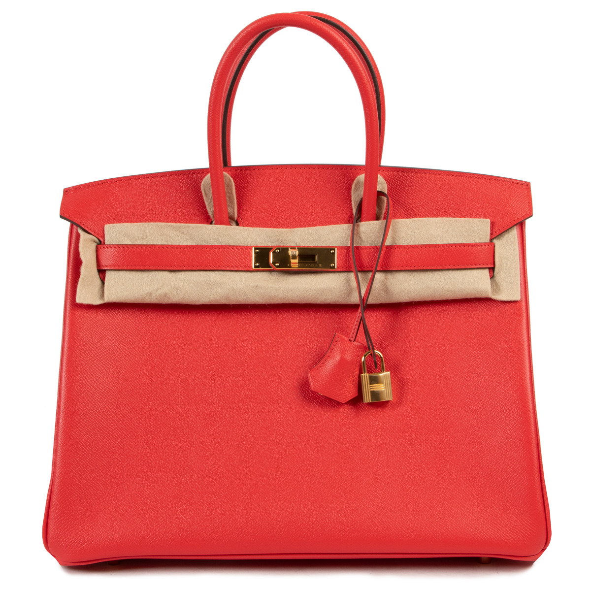 Hermès Birkin 35 Epsom Rouge Tomate GHW ○ Labellov ○ Buy and Sell Authentic  Luxury