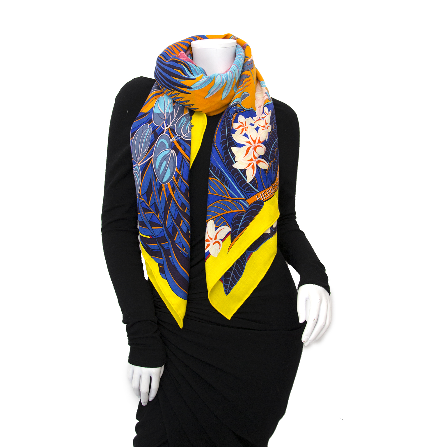 BRAND NEW Hermès Cashmere 'Flamingo Party' Scarf ○ Labellov