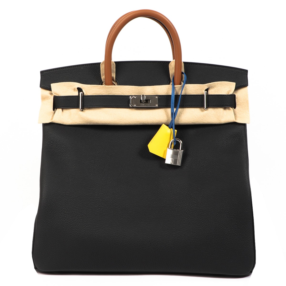 Hermès Birkin 40 HAC Black Evercolor and Toile — BLOGGER ARMOIRE