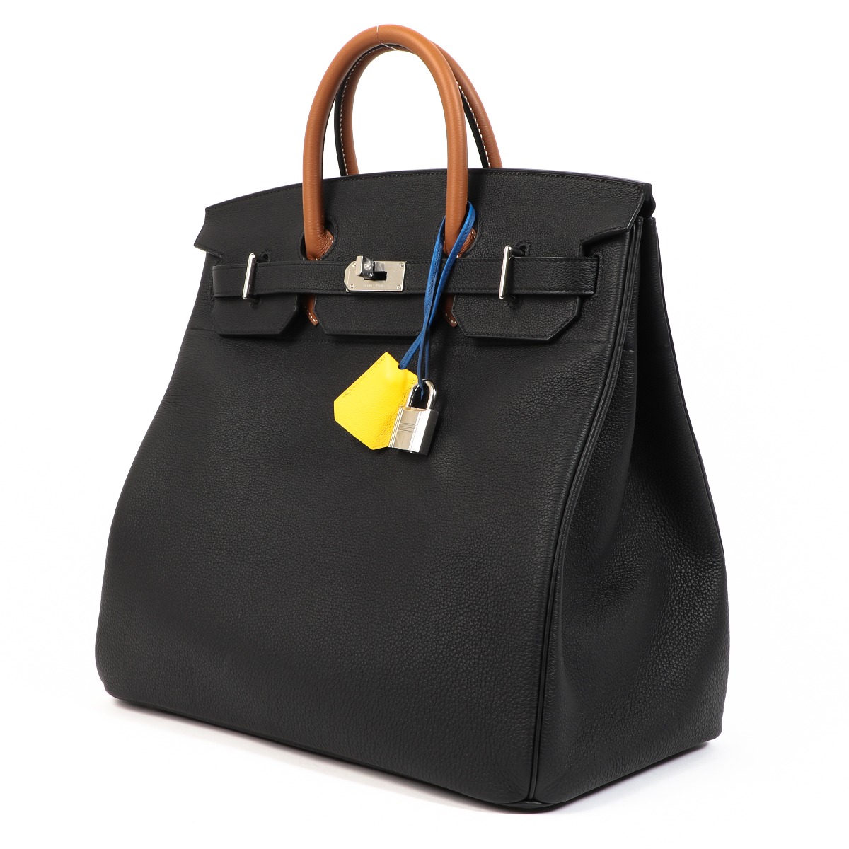 Hermès 40cm HAC Cargo Black (Noir) Toile/Evercalf Leather