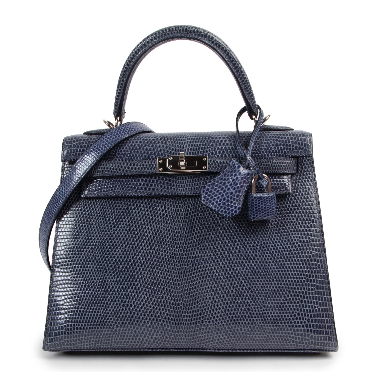 Herm s Blue Brighton Lizard Kelly 25 PHW Labellov Buy and