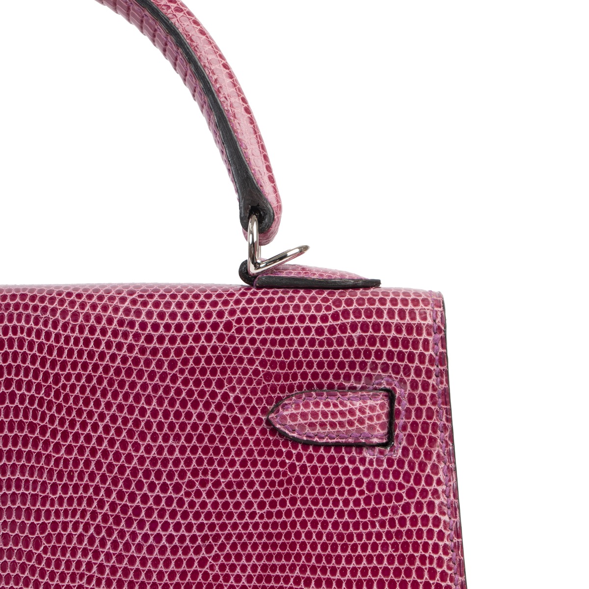 Hermès Kelly 25 Sellier Lizard Violet Top Handle Bag, Purple in