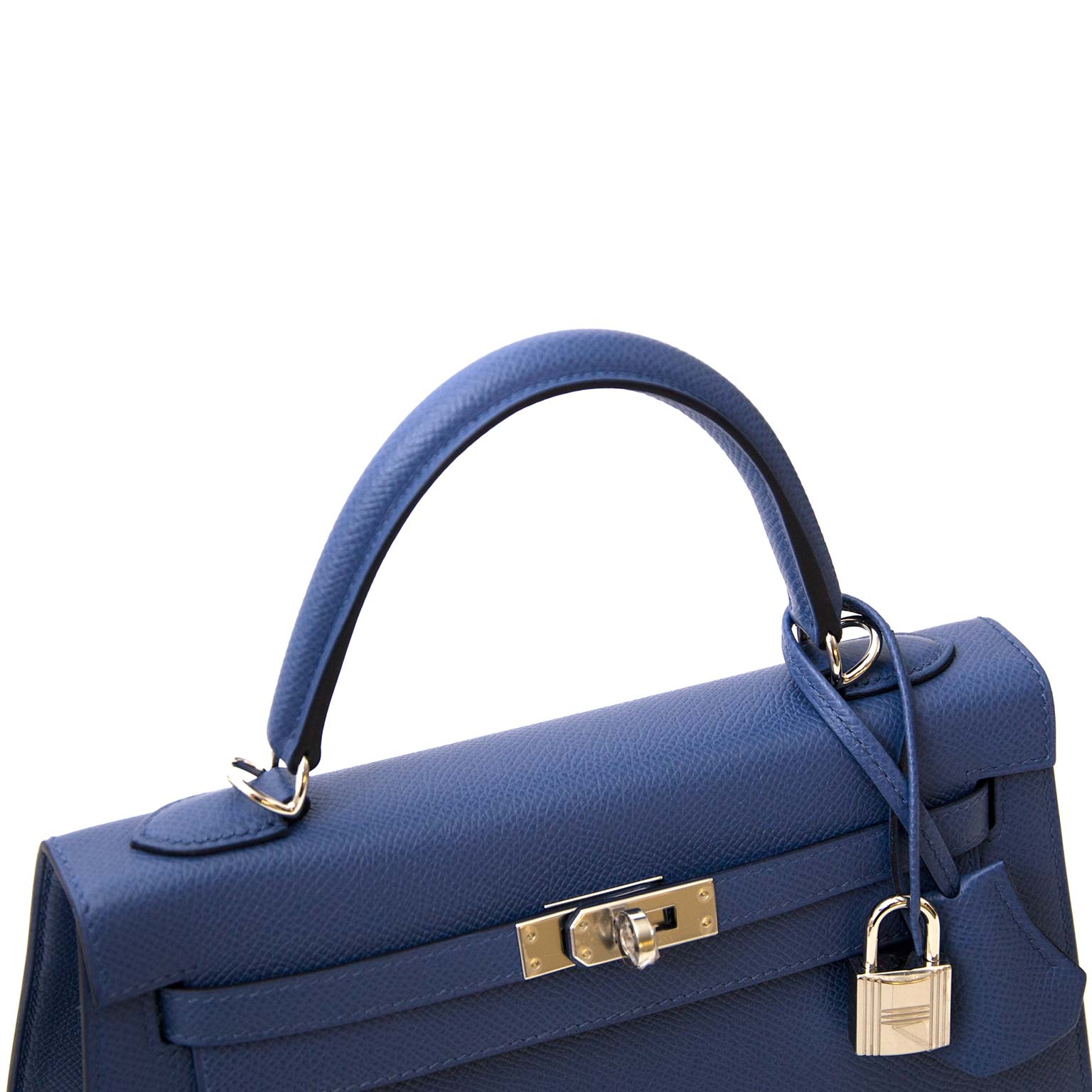 Hermès Blue Brighton Lizard Kelly 25 PHW ○ Labellov ○ Buy and