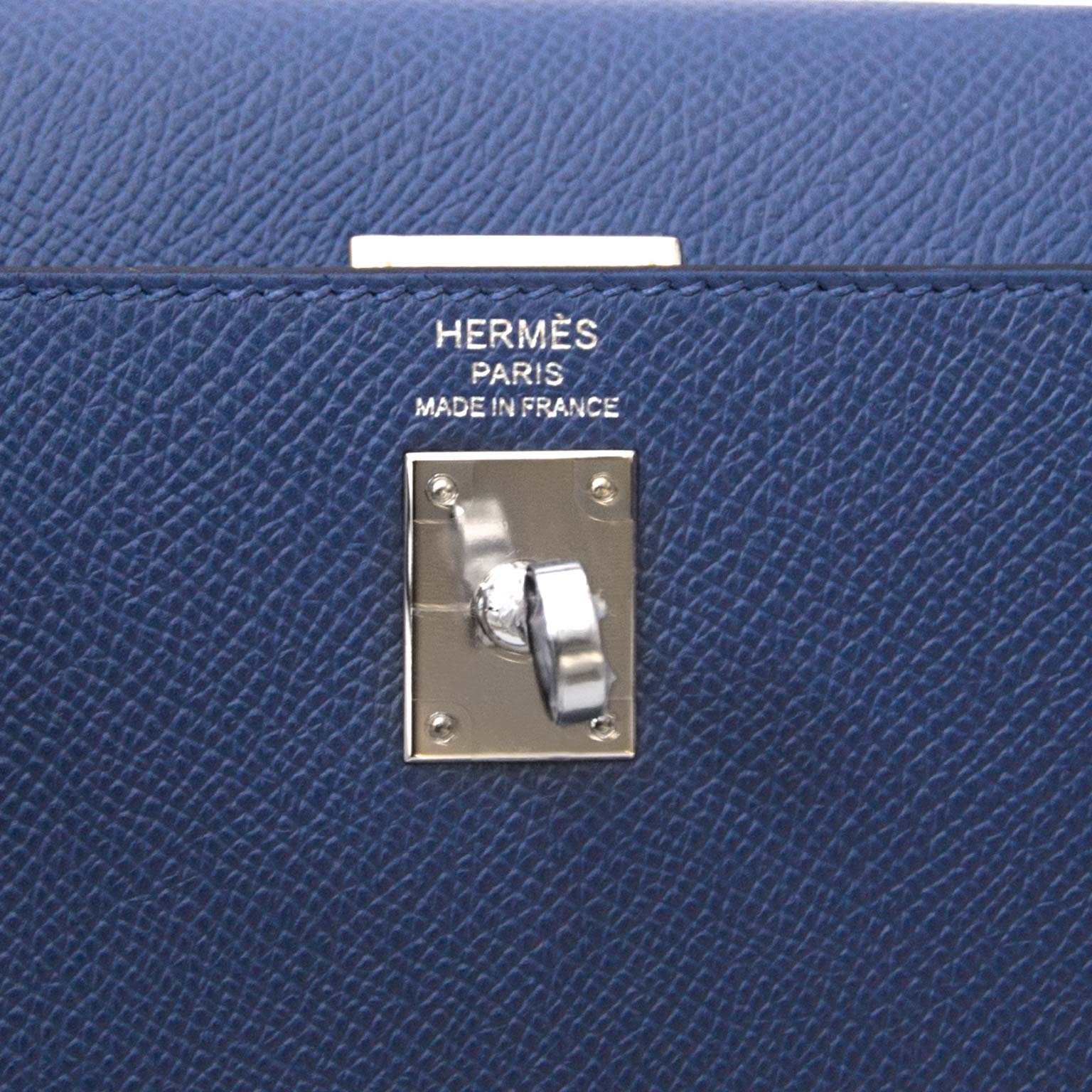 Never Used* Hermès Kelly Sellier 25 Epsom Bleu Brighton PHW ○ Labellov ○  Buy and Sell Authentic Luxury