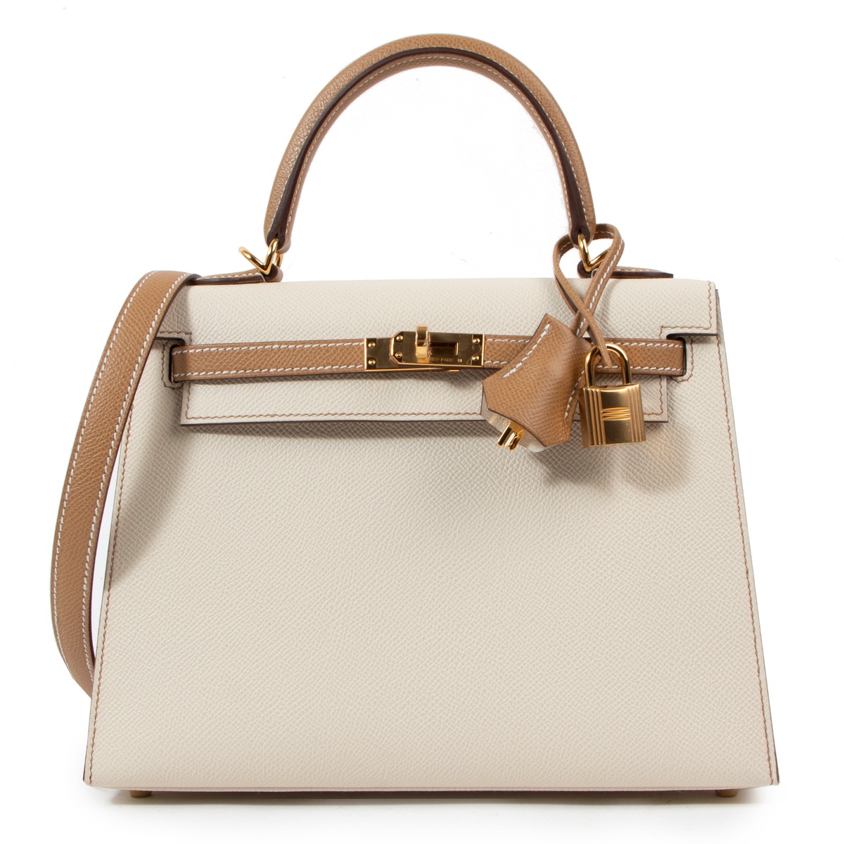 Hermes Craie Epsom Sellier Kelly 28 Gold Hardware