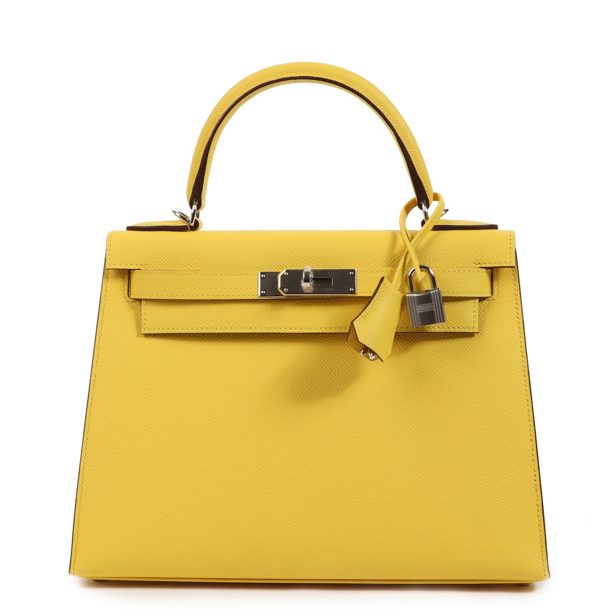 Hermès Kelly 28 Jaune De Naples Epsom PHW ○ Labellov ○ Buy and